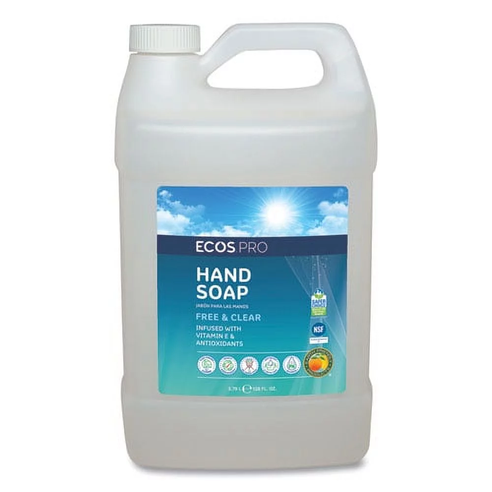 Liquid Hand Soap, Free & Clean Scent, 1 gal Bottle | Bundle of 2 Each