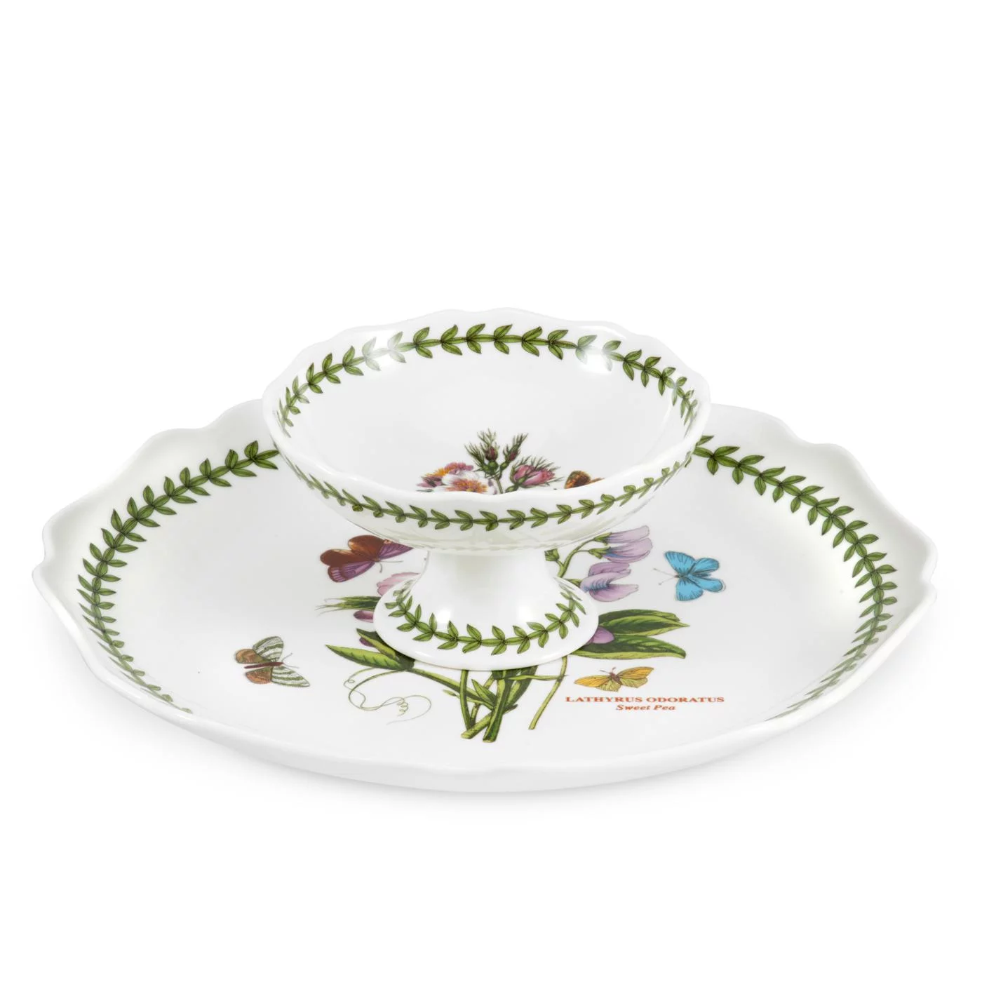 Portmeirion Botanic Garden 2-piece Chip and Dip, 11