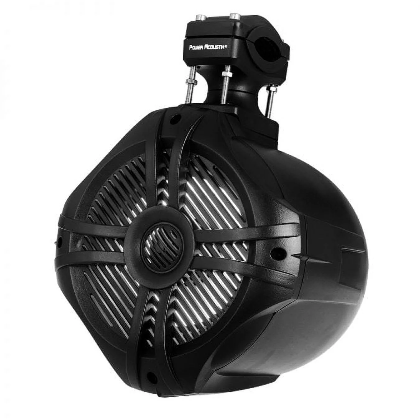 Power Acoustik MWT-80BL 8″ Waterproof RGB Lighting Marine Wake Tower Speakers (Pair) – Black