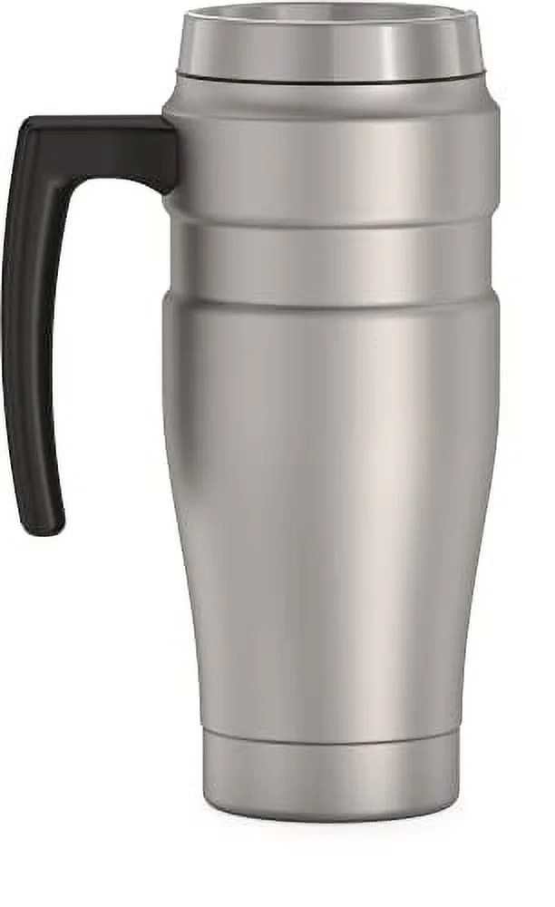 THERMOS Stainless King Vacuum-Insulated Travel Mug, 16 Ounce, Matte Steel