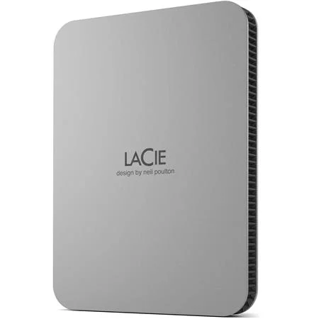 LaCie Mobile Drive STLP4000400 4TB USB-C Portable Hard Drive Moon Silver