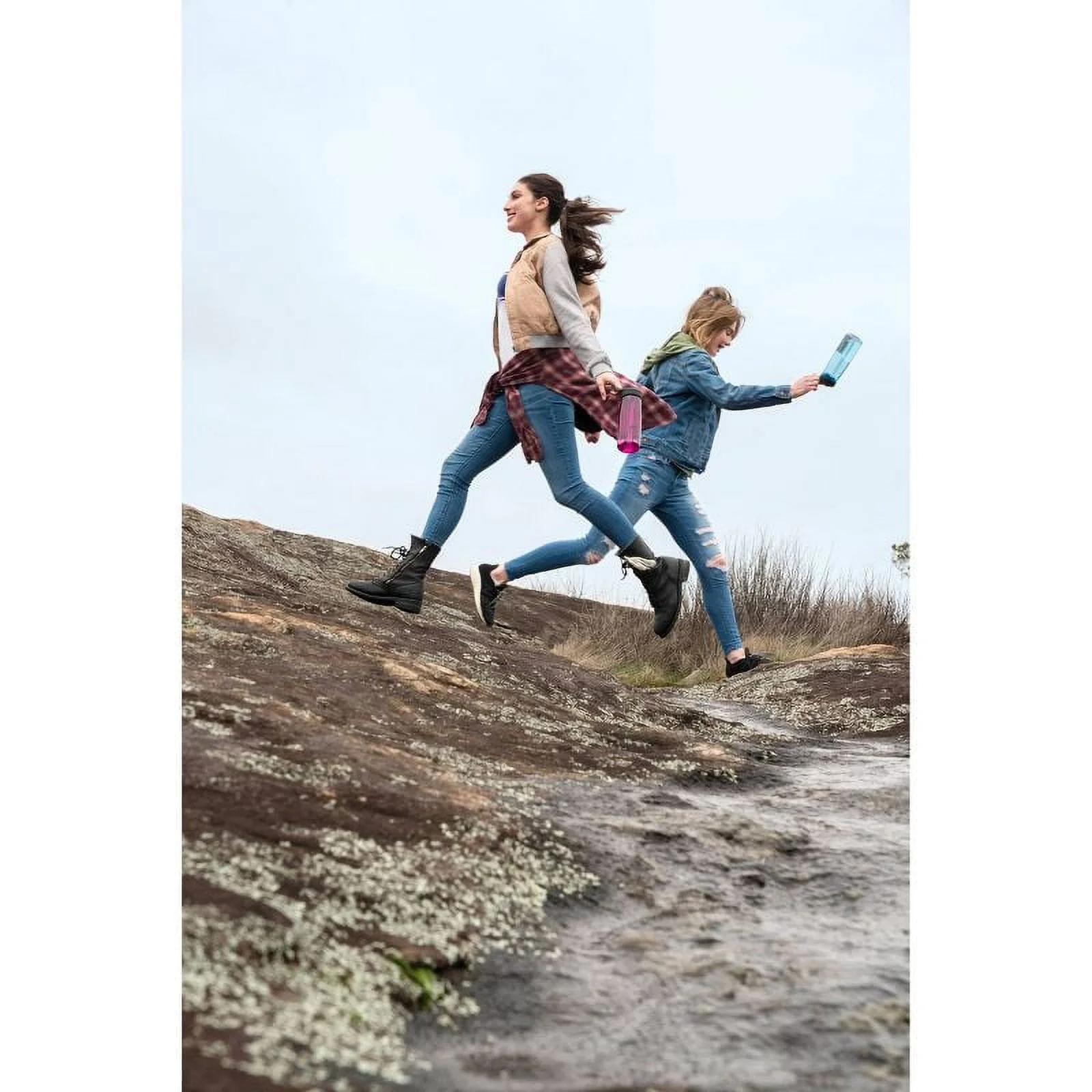 CamelBak Eddy+ 25oz Lightweight and Durable Tritan Renew Water Bottle, Light Blue