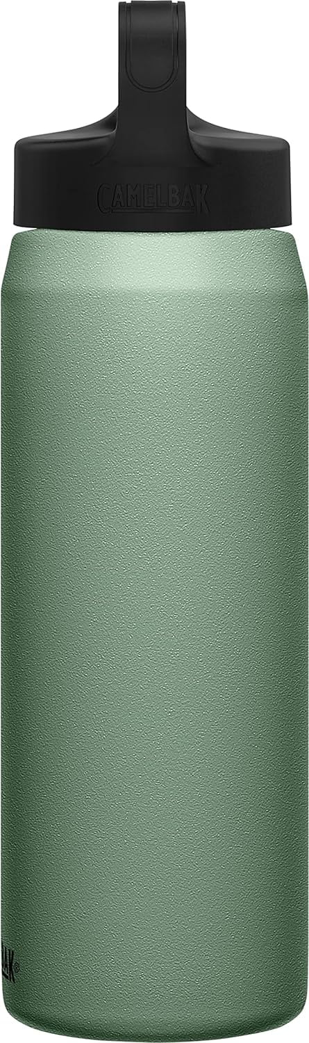 CamelBak Carry Cap Bottle - Vacuum Insulated Stainless Steel -Easy Carry, 25oz, Moss