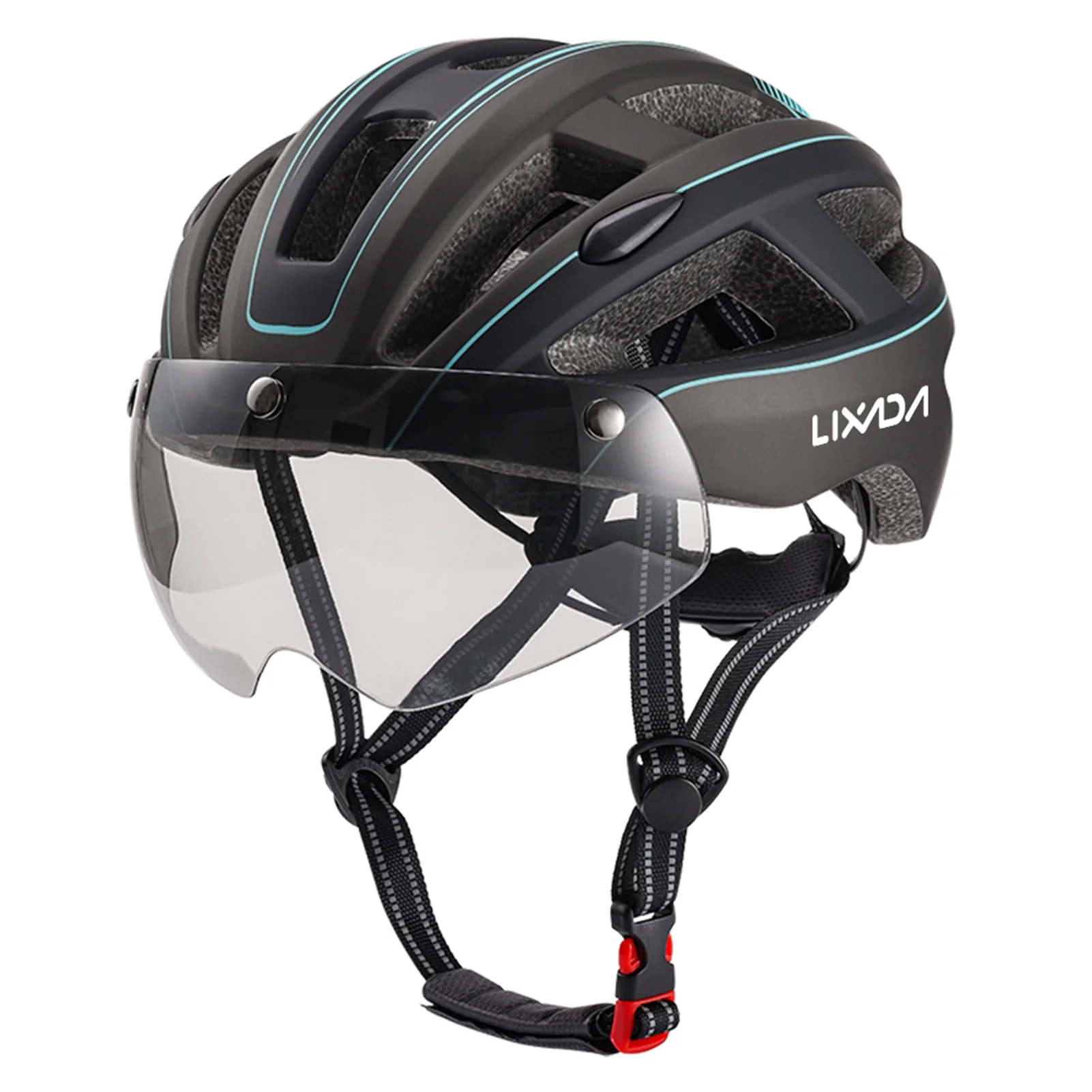 Enhance Your Cycling Experience with Lixada Mountain Bike Helmet, Detachable Magnetic Goggles, Rear Light , Safety Headgear