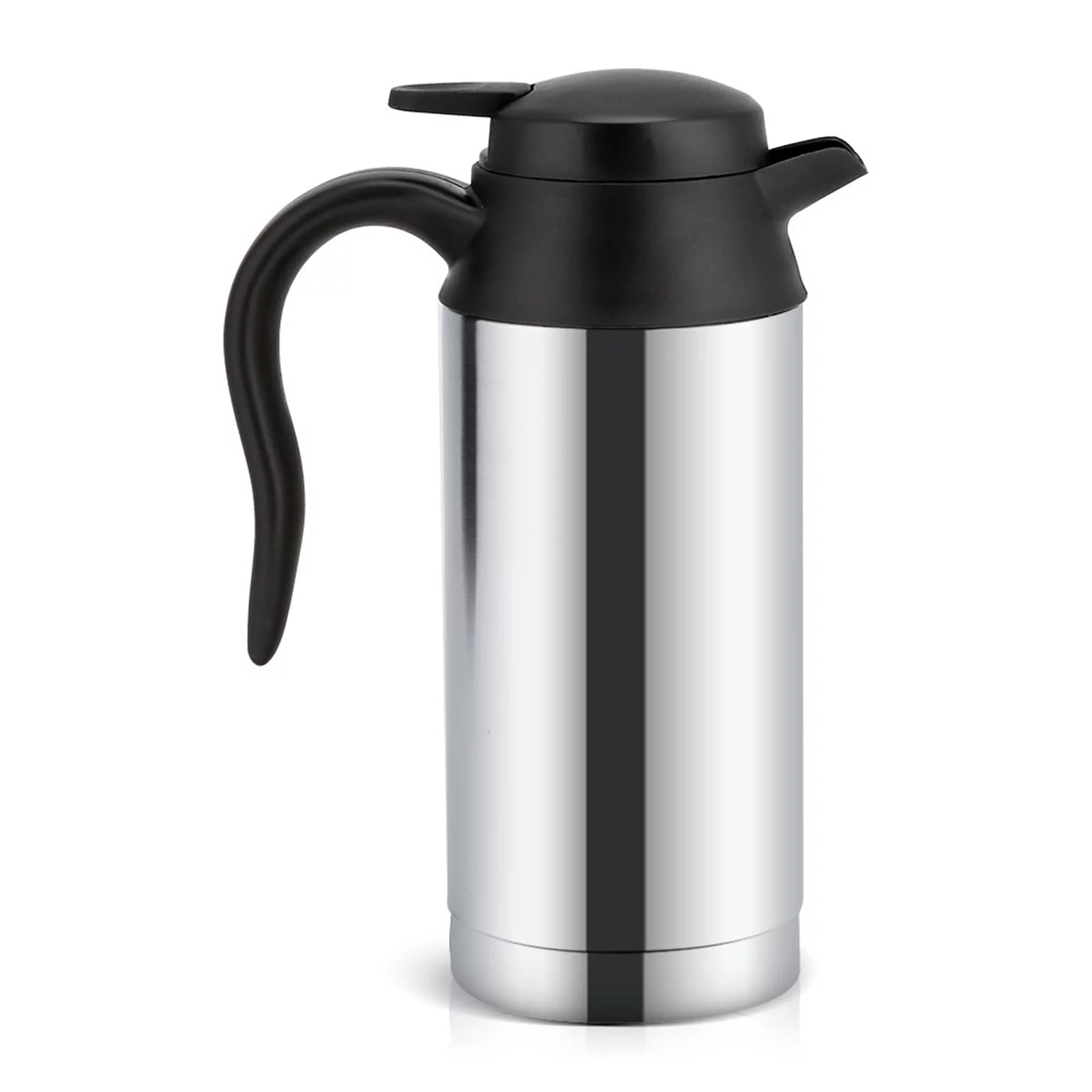 YUMILI Car Electric Kettle,12V 750ml Stainless Steel Electric Car Kettle Heating Cup Coffee Mug Travel Water Bottle