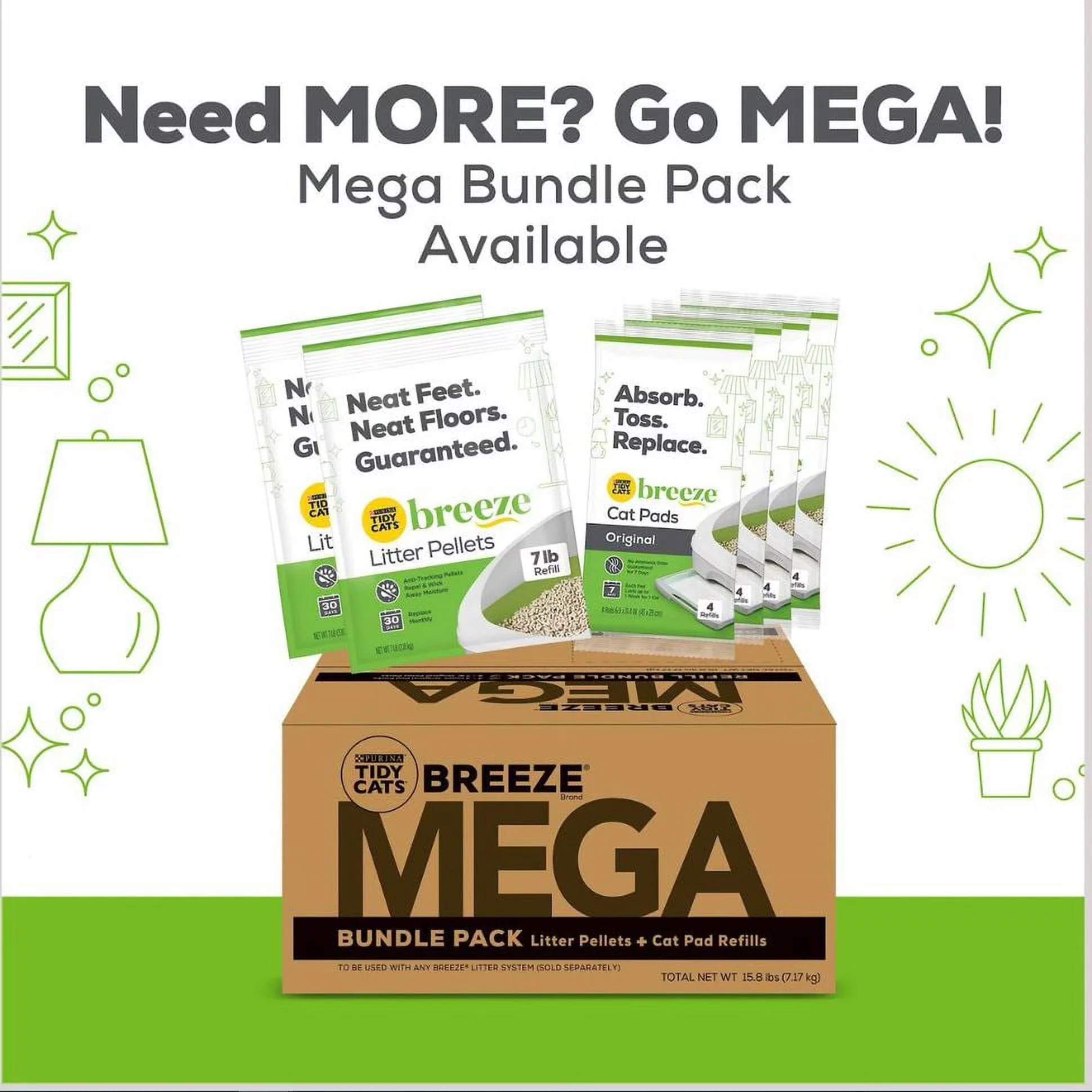 Purina Tidy Cats Breeze Litter System Cat Pad Refills