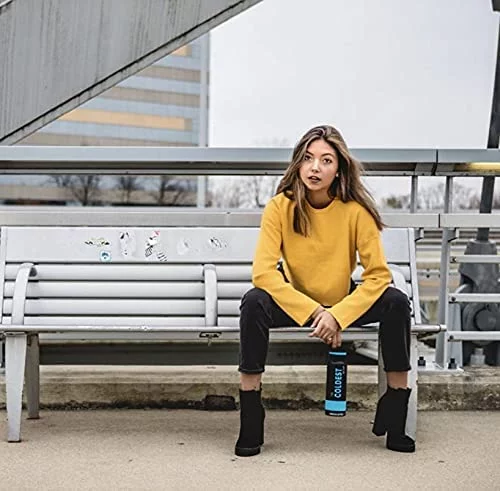 The Coldest Water Bottle 21oz Standard Mouth Insulated Stainless Thermos ( Crimson Red, 21oz)