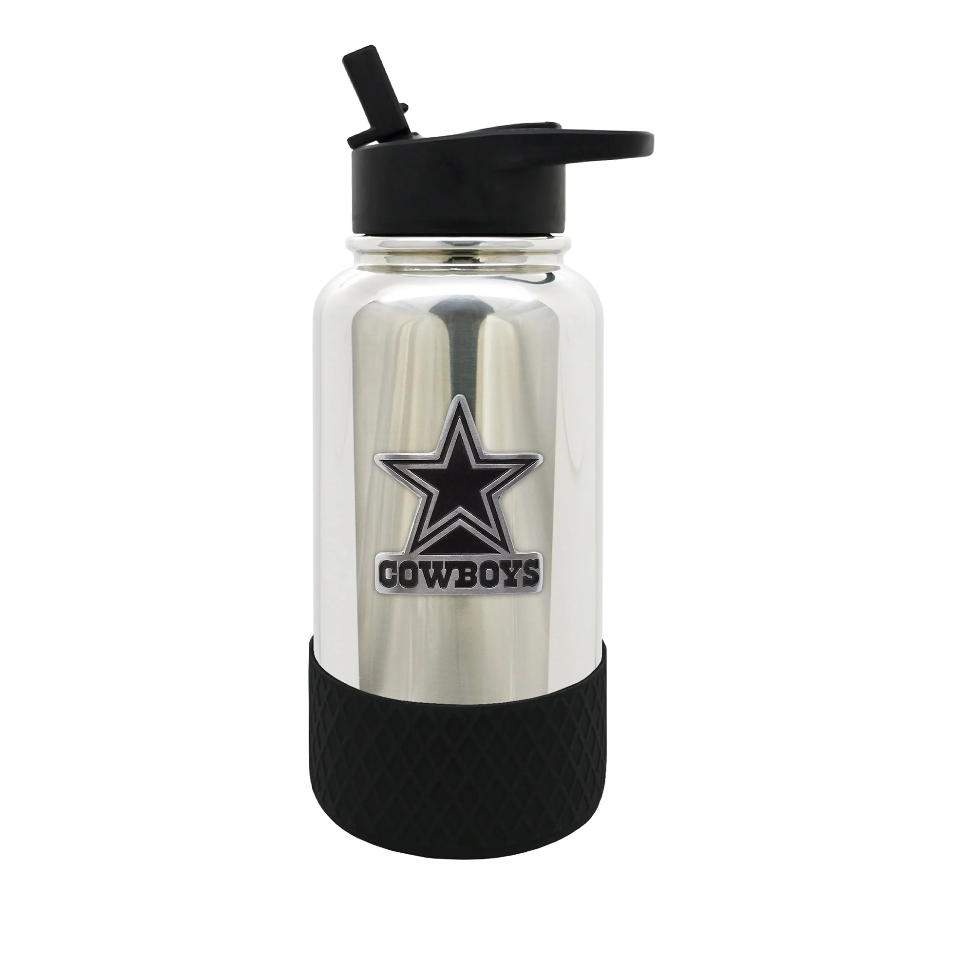 Dallas Cowboys 32 oz. Stainless Steel Chrome Thirst Water Bottle