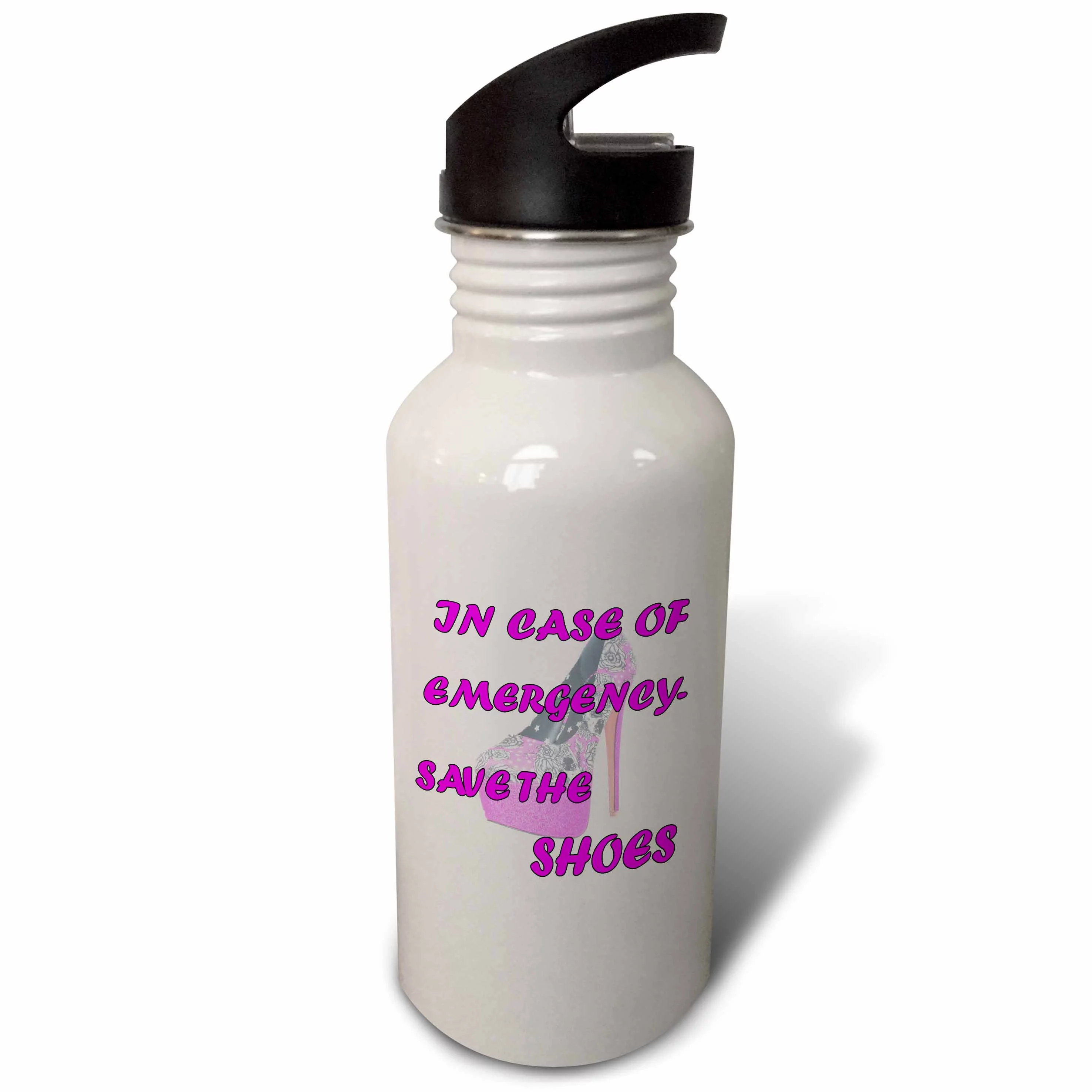 In case of emergency save shoes Popular saying 21 oz Sports Water Bottle wb-214133-1