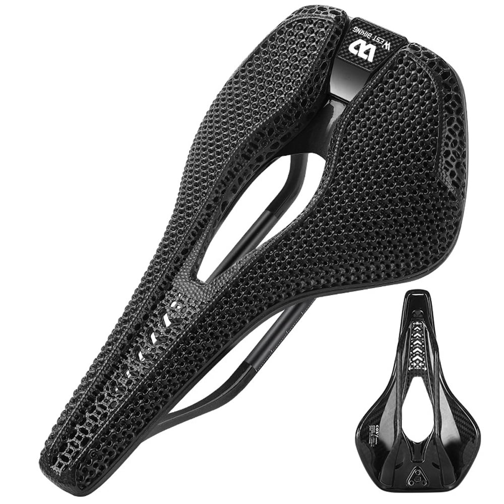 Lixada 3D Carbon Fiber Bike Saddle Ultralight Breathable Road Seat