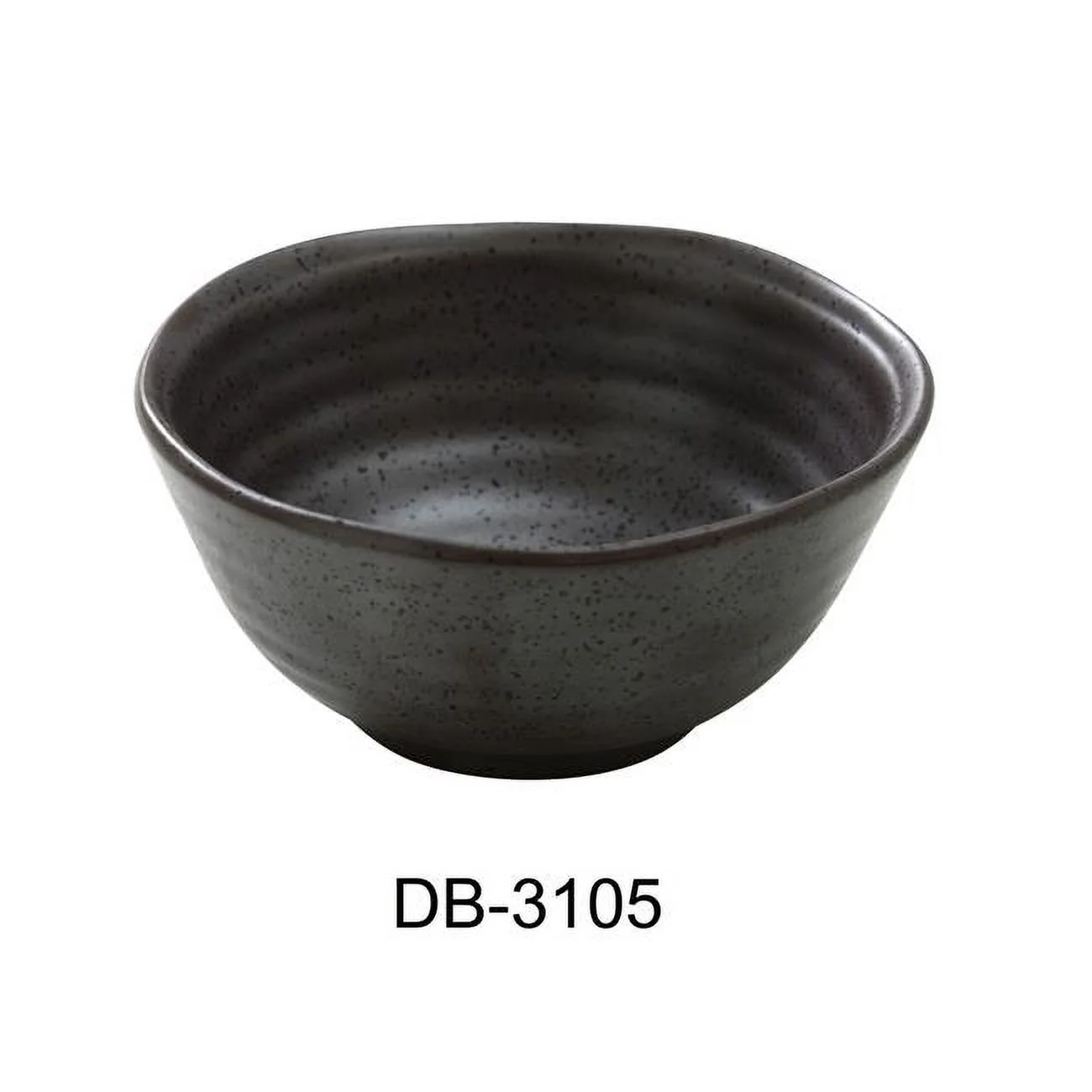 2 x 4.75 in. Diamond Black Miso China Soup Bowl, Matte Black Glaze - 8 oz - Pack of 36