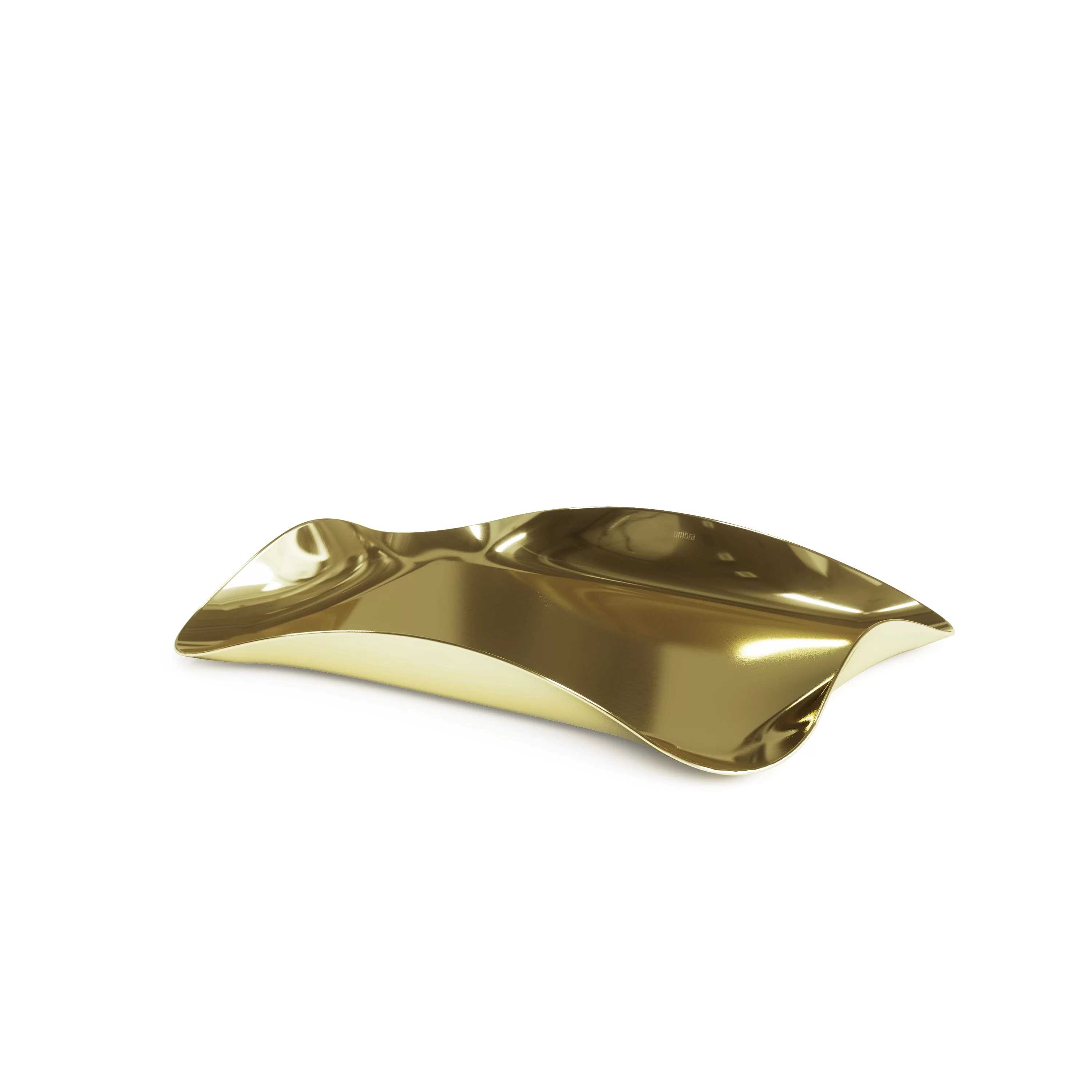Umbra Metallic Metal Wave Decorative Tray