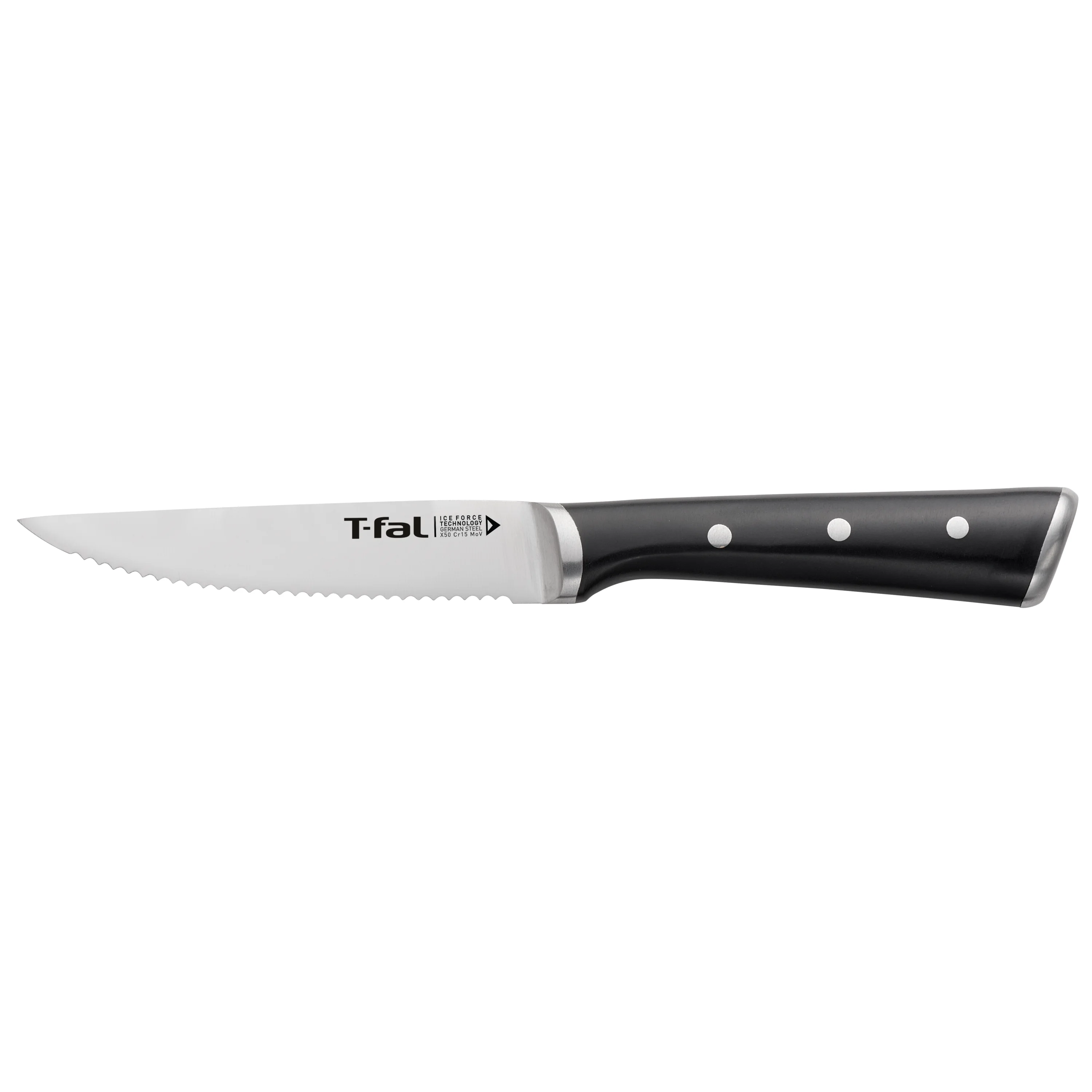 T-fal Ice Force, 4 Piece Knife Set, 4.5 inch Steak Knives