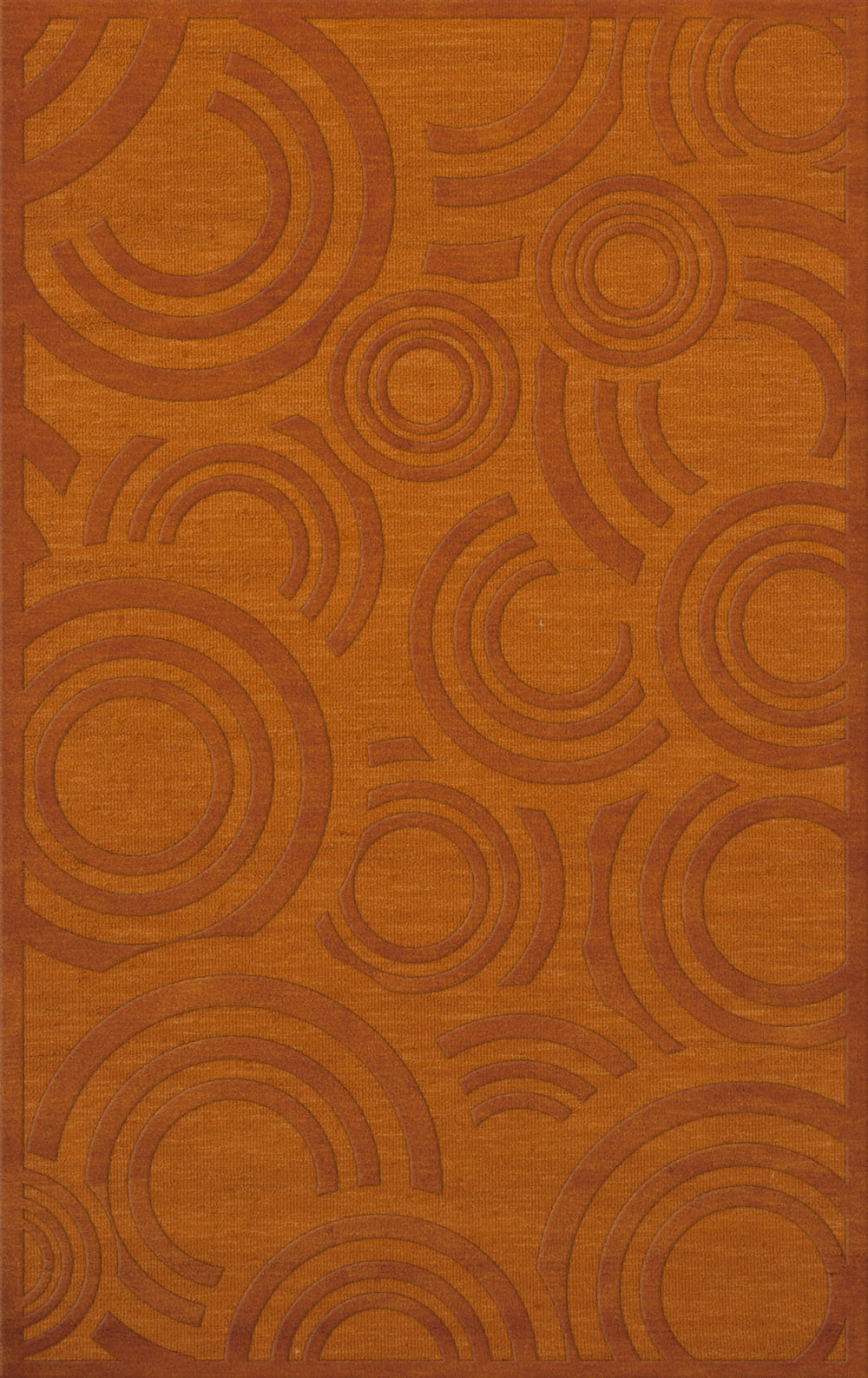 Dalyn Dover Area Rug DV3 Dv3 Orange Circles Loops 8' x 10' Rectangle