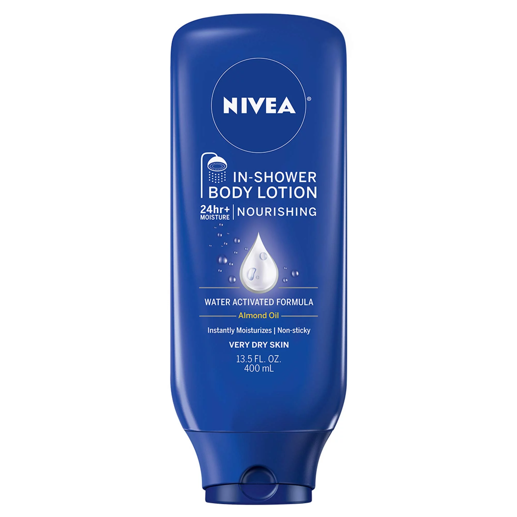 Nourish and Hydrate Your Skin with Nivea In Shower Lotion - Perfect for Dry Skin, 13.5 Fl Oz Bottle