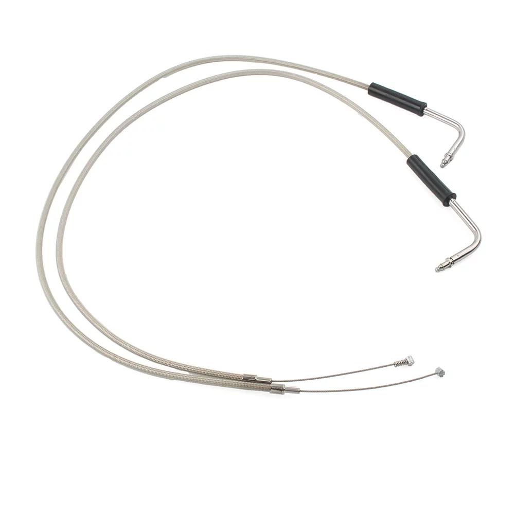 NS 90 CM Stainless Steel Throttle Cable Fit for Harley Davidson Sportster XL1200 883 Dyna Road King Electra Glide Handlebar