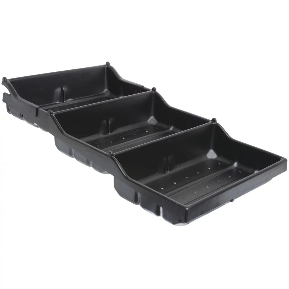 HUBERT Adjustable Produce Tray with 3 Compartments Black - 38