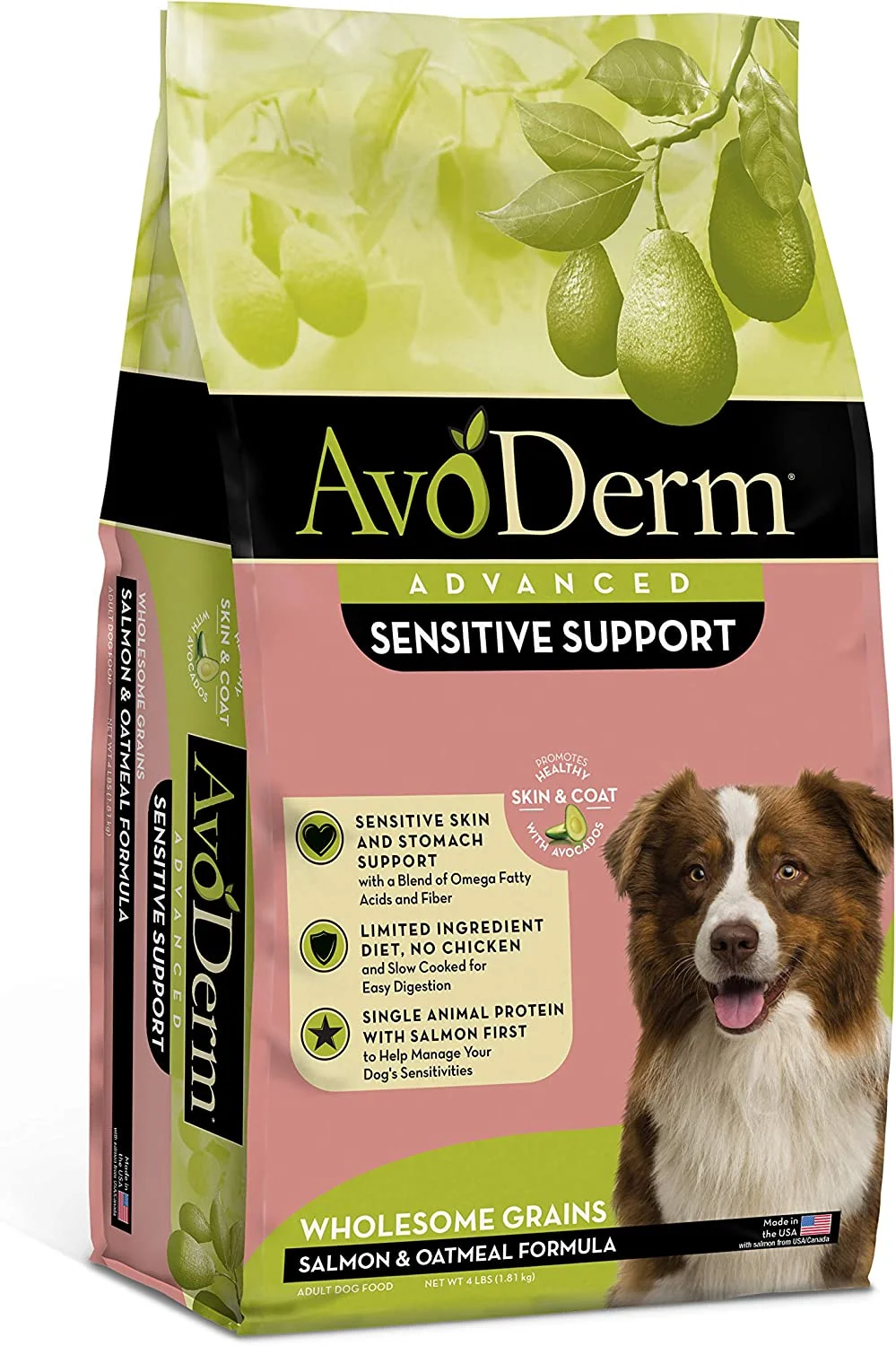Avoderm AvoDerm Natural Advanced Sensitive Support Salmon & Oatmeal Formula, 1 Each/4 lb