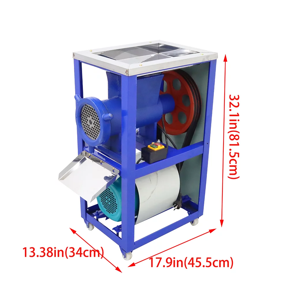 TECHTONGDA Meat Bone Grinder Crusher Cutter Mincer Chopper for Fish Chicken Feed Processer 220V