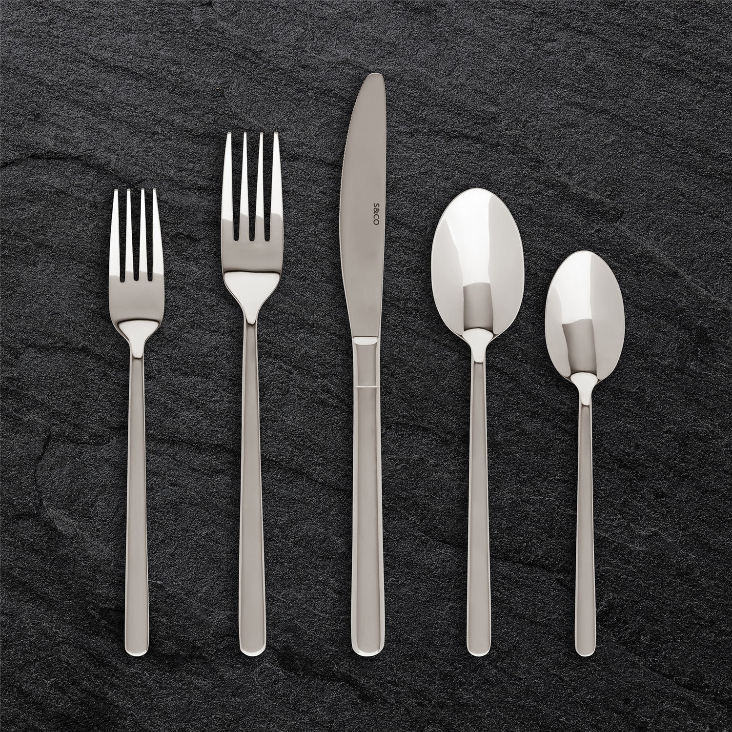 Safdie & Co - Stainless Steel Flatware/Cutlery Set, 20 Pieces, Dishwasher Safe