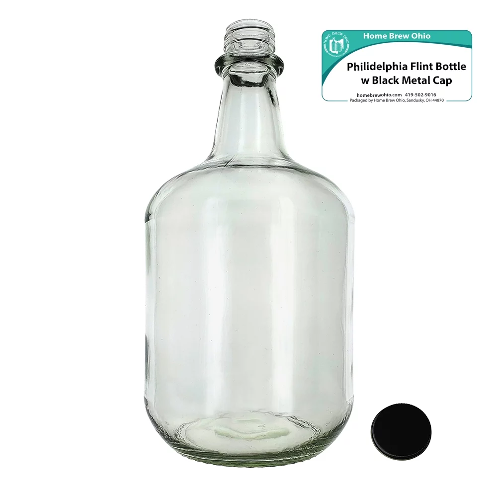 3L Jug Flint - Single Bottle with Black Metal Cap