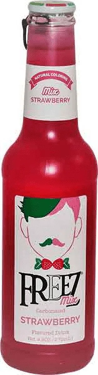 Freez Mix Strawberry Carbonated Soda, 24-Pack Case 9.3 fl. oz. (275ml) Bottles