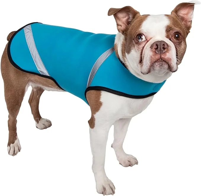 Pet Life Extreme Softshell Neoprene Dog Coat - Dog Jacket with Reflective Taping and Dog Rash Guard Protection for Small Medium Large Dogs