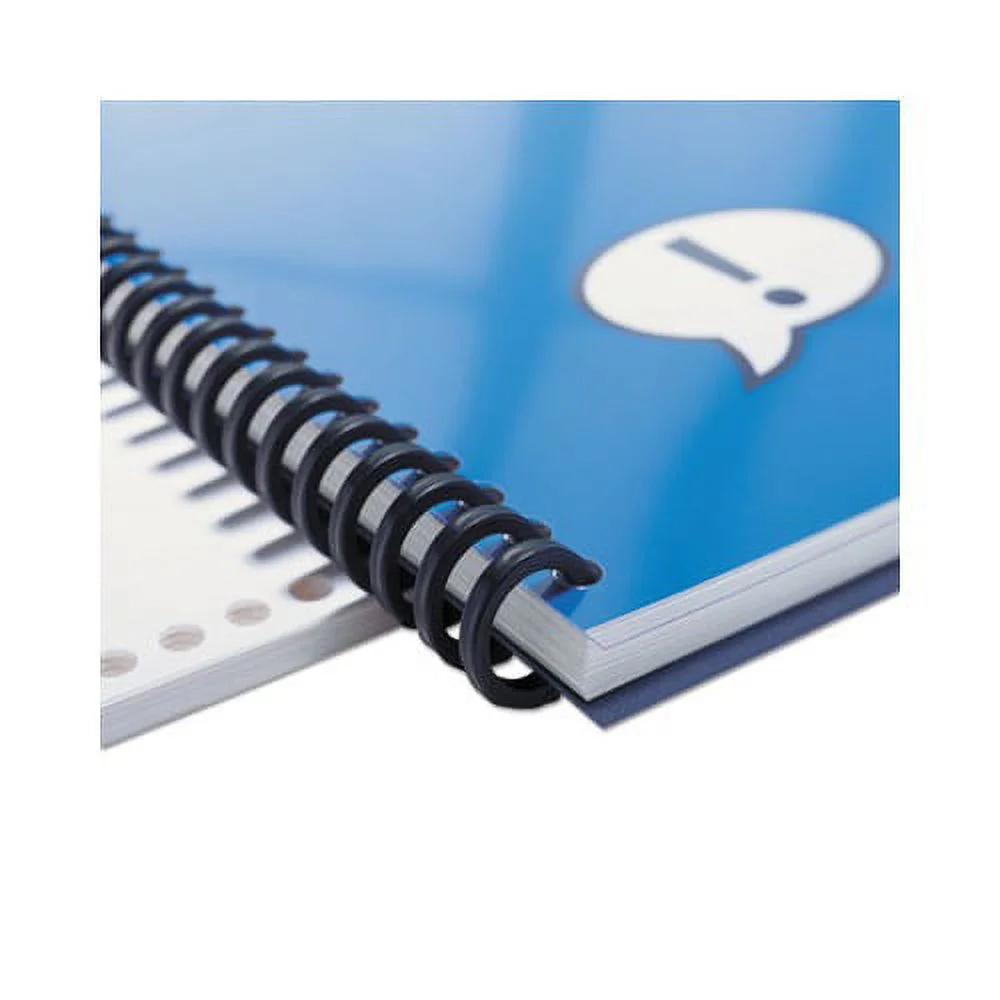 Instant Report Kit 5/16" Capacity, Clear/Black Cover, Black Spine