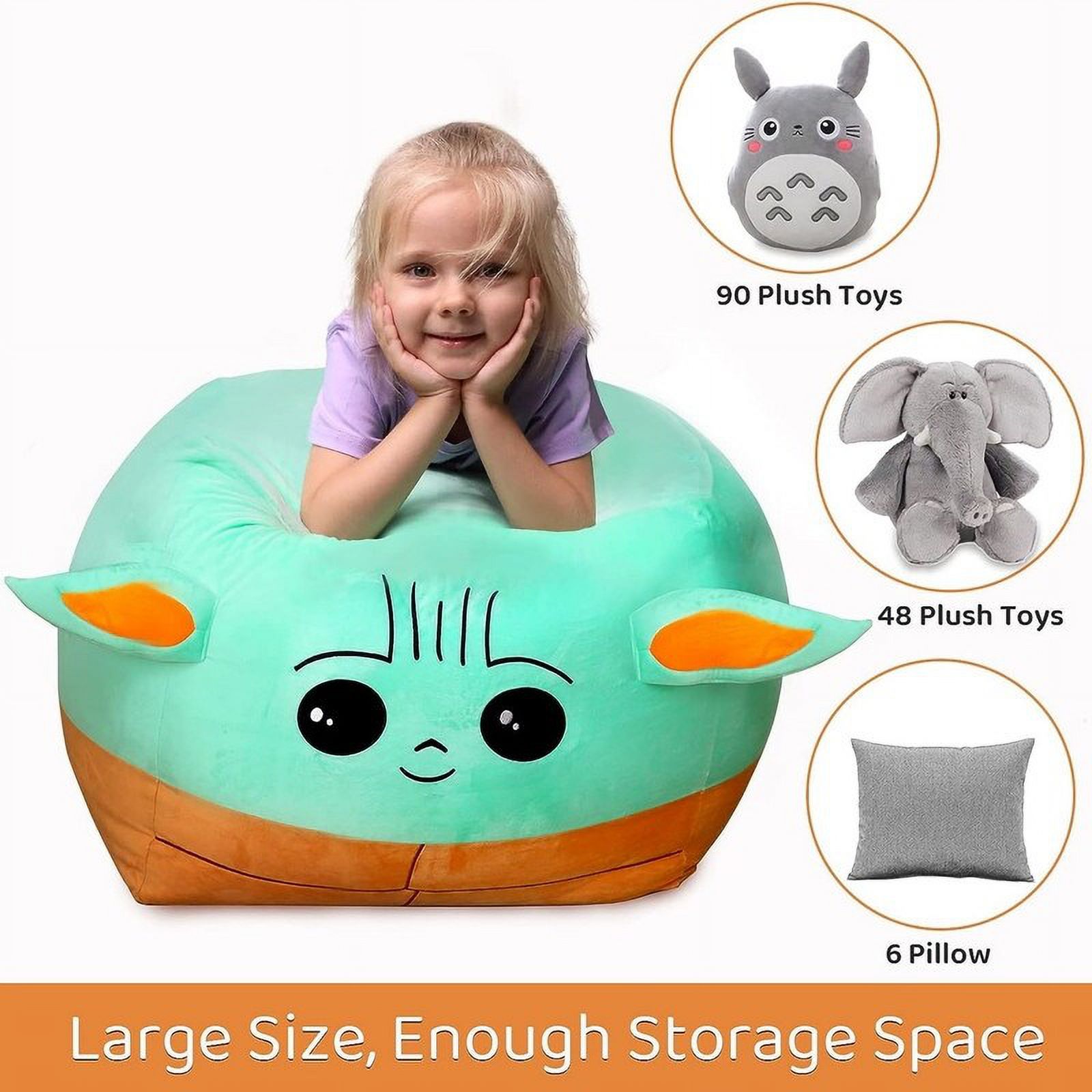 Storage  Bean Bag Chairs Cover 24 x 24 Inch