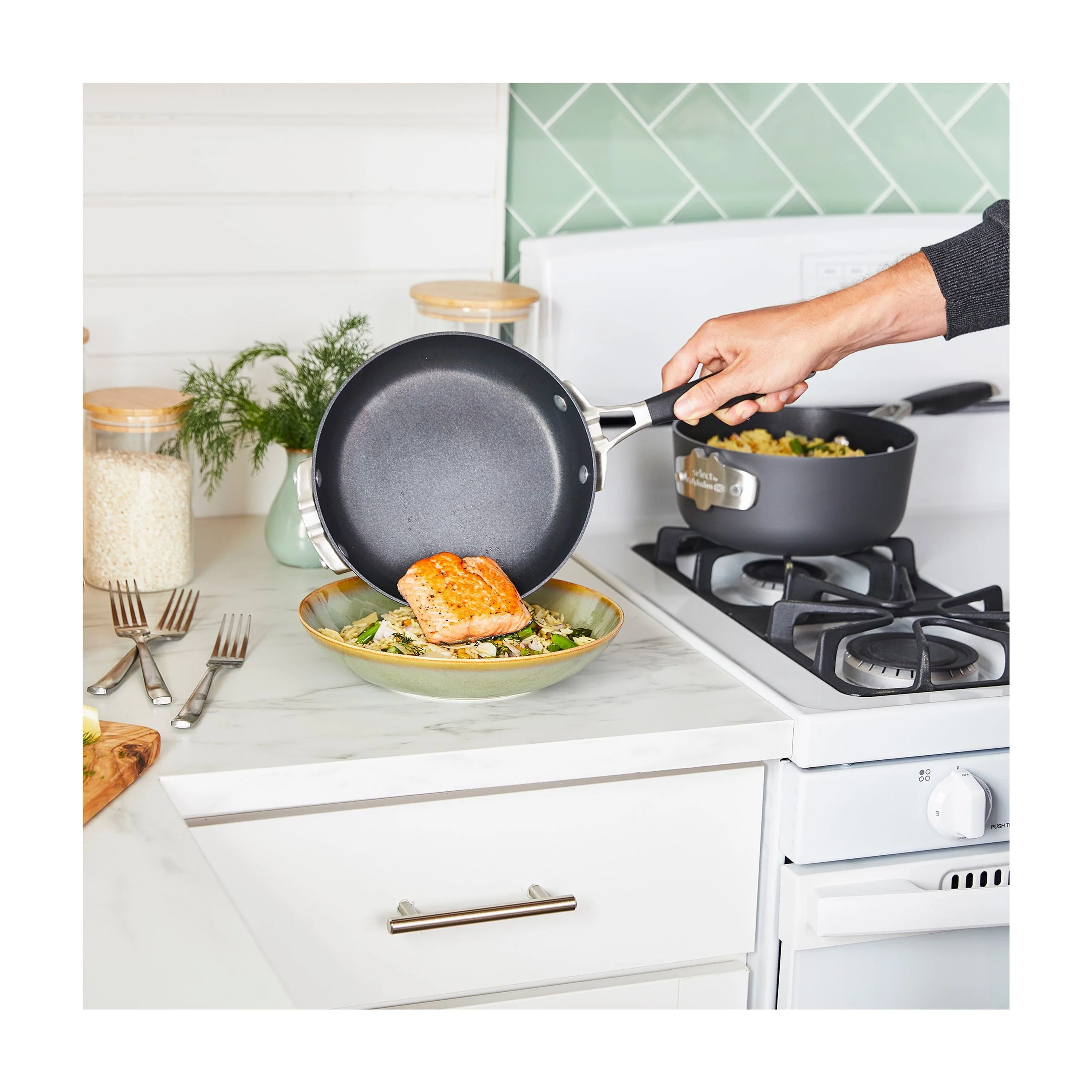 Select by Calphalon AquaShield Nonstick Cookware, 10-Piece Set