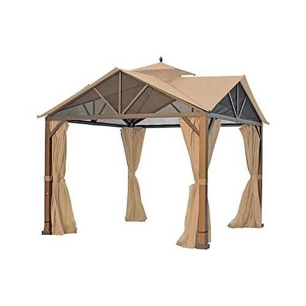 Replacement Canopy Top Cover Compatible With The Selections Pitched Roof Gazebo - Riplock 350