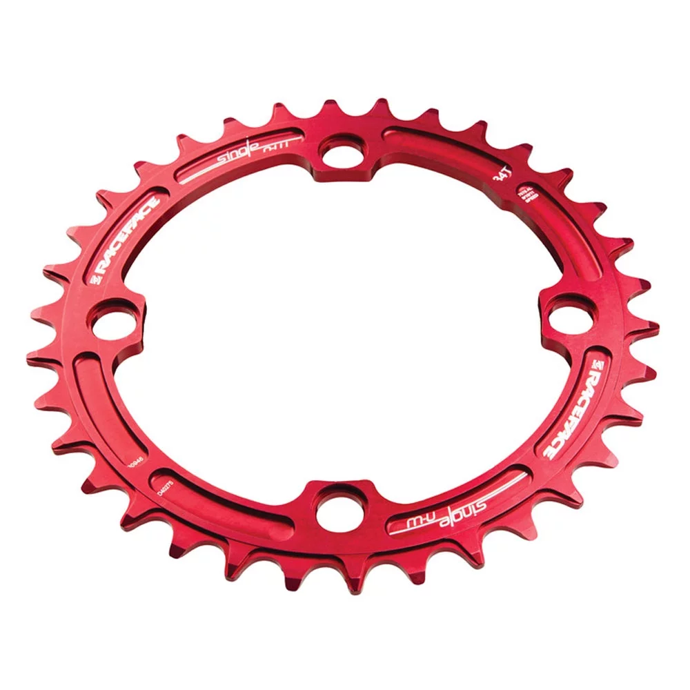 RaceFace Narrow Wide Chainring - Red Tooth Count: 34 Chainring BCD: 104