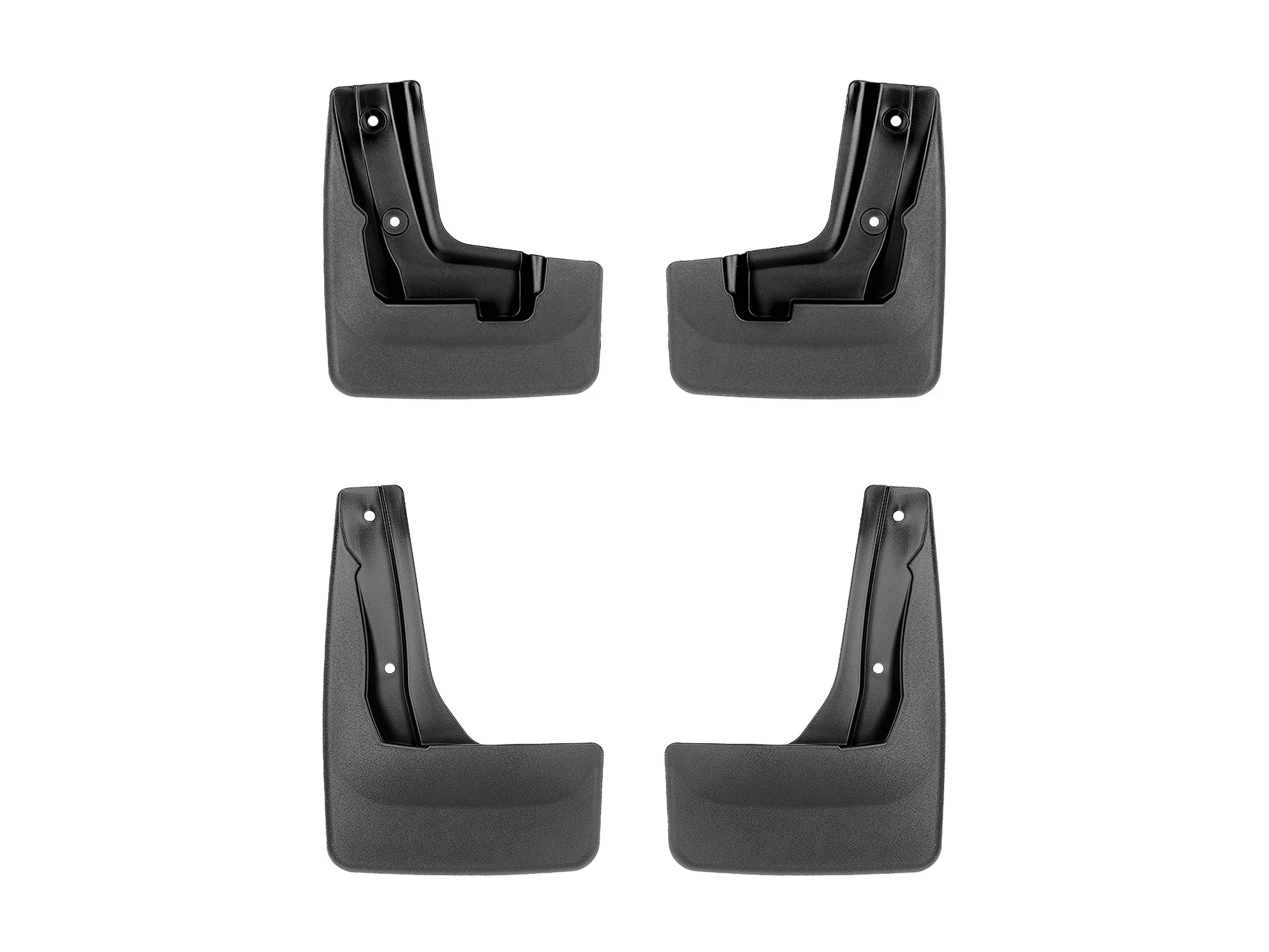 WeatherTech Custom No Drill Splash Guard MudFlaps compatible with 2018-2023 Subaru Crosstrek, Front & Rear Set - Black