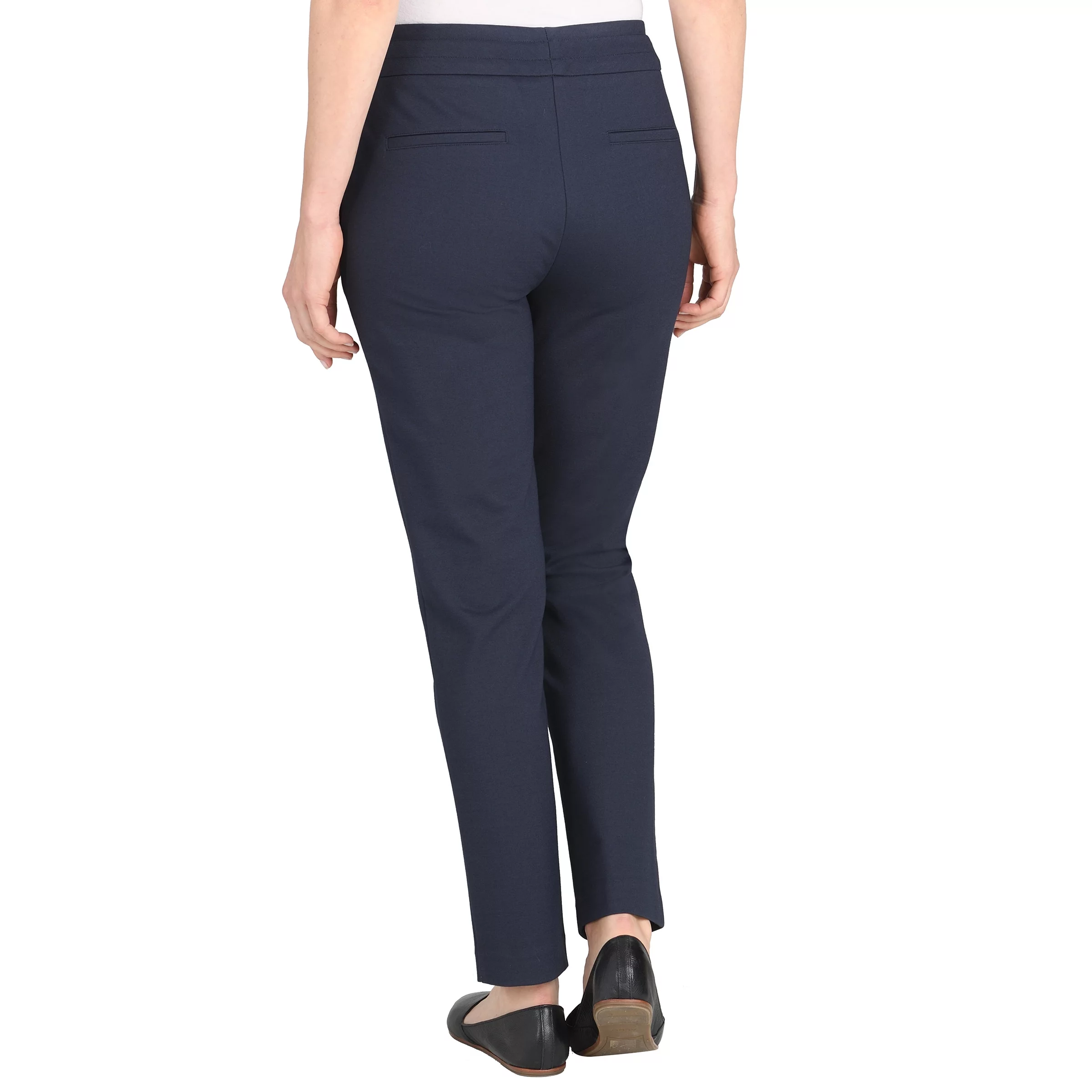 Dalia Ladies' Pull-On Pant with Drawstring (Navy, Small)