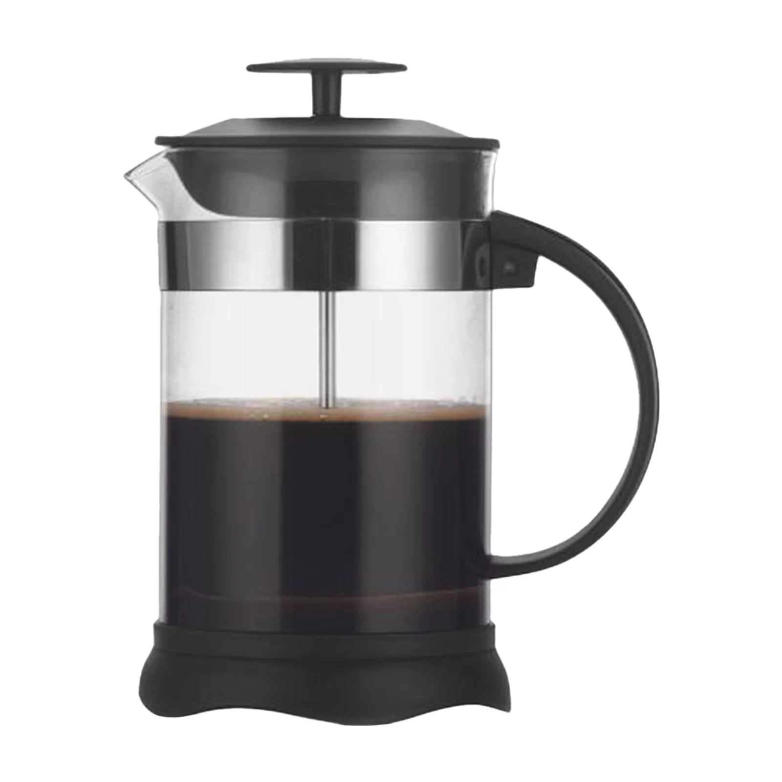 Arealer French Press Coffee&Tea Maker Heat Resistant Borosilicate Coffee Pot for Home Office High-Density Stainless Steel Filter, 800ml