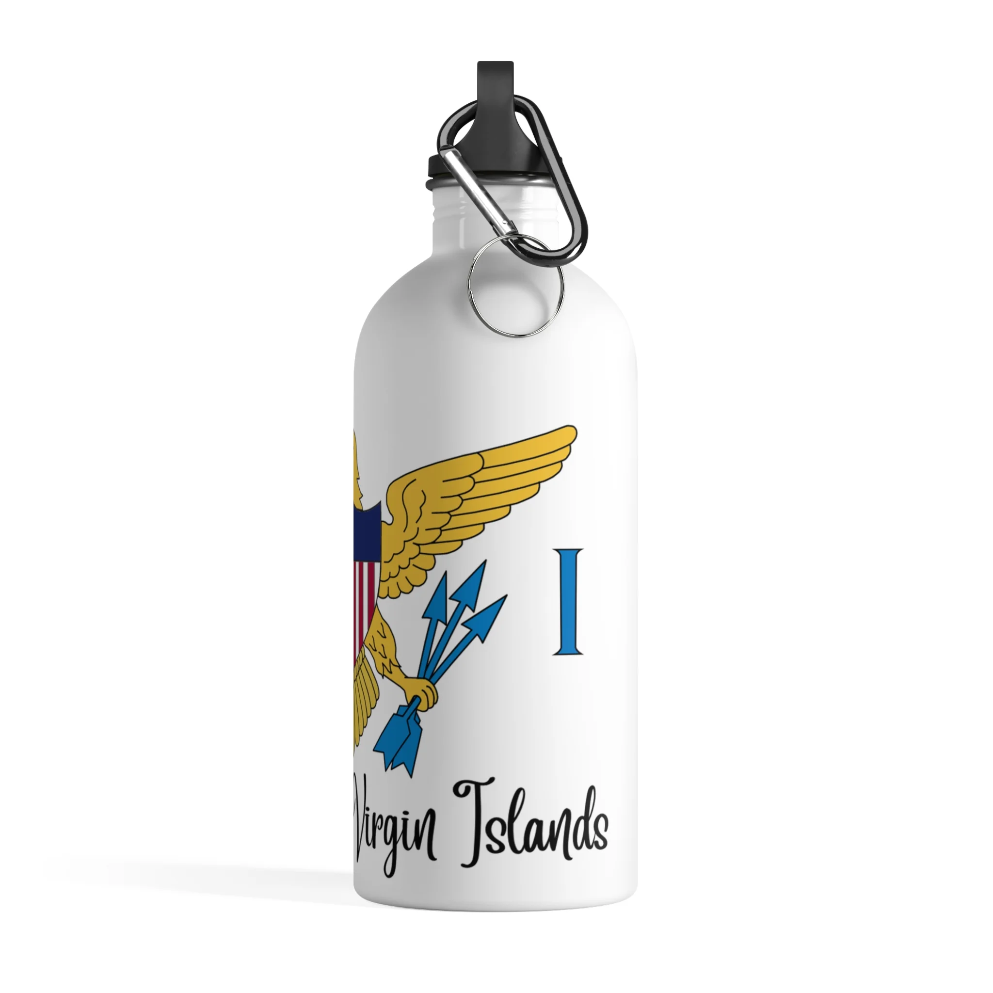 Virgin Islands Flag Stainless Steel Water Bottle