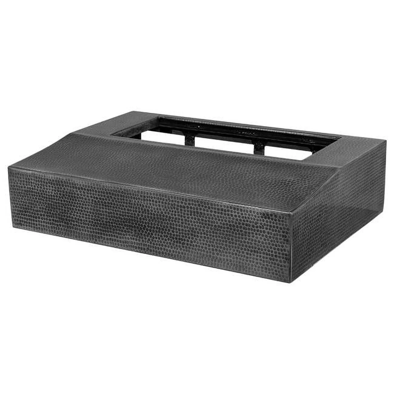 Premier Copper Products HV-UC30217Z-C2030BPSB 30 Inch 735 CFM Hammered Zinc Under Cabinet Range Hood with Slim Baffle Filters