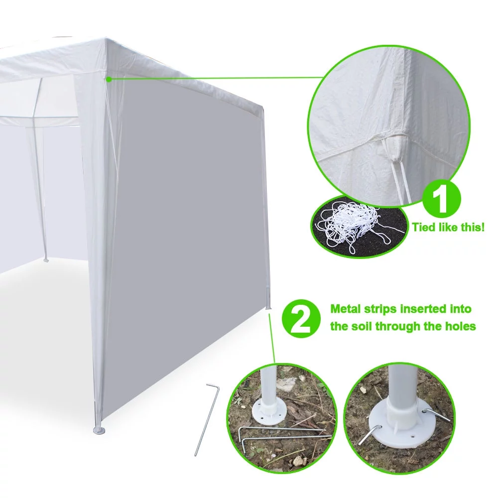 Winado 10' x 30' Canopy Tent Wedding Canopy Tent Pavilion w/ 5 Side Walls