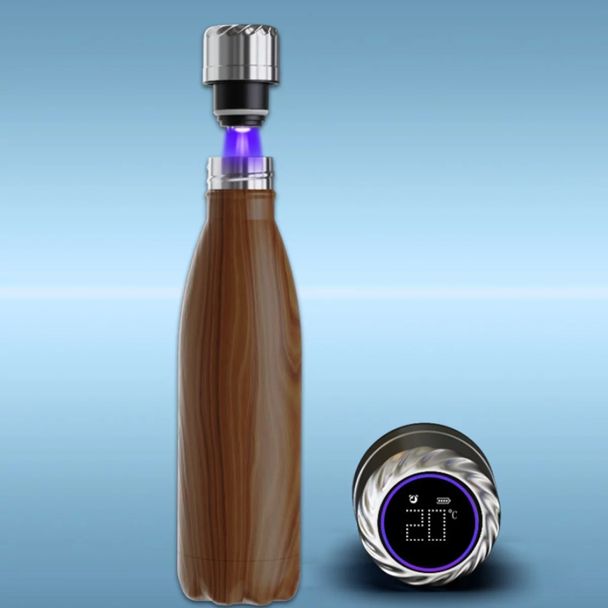 GEN X UV Light Safe And Smart Water Bottle Basic Black