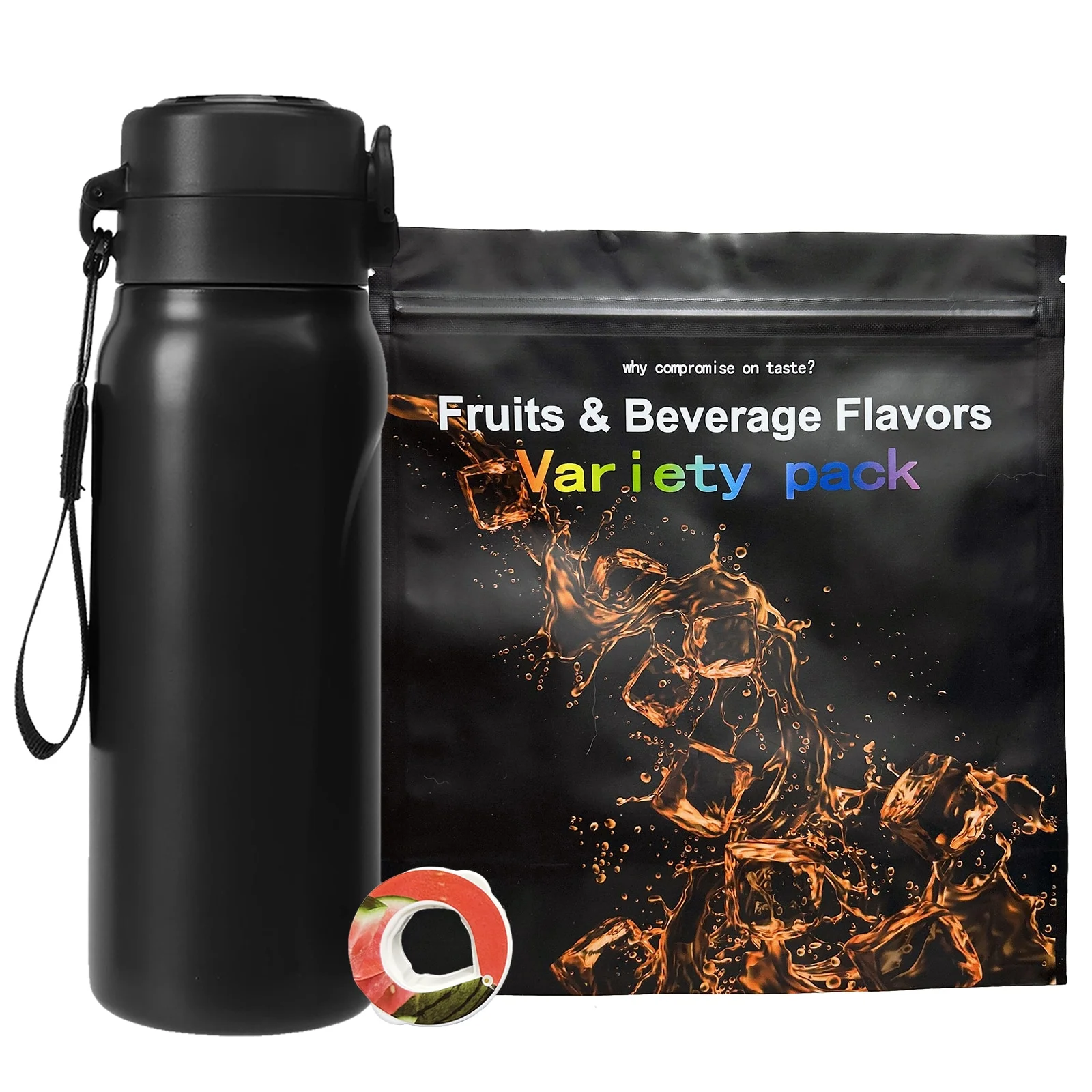 Air Up Thermos Water Bottle With Flavor Pods Set And Straw for Outdoor Fitness Sports Fashion Drinking Bottle 0 Sugar 0 Calorie As shown 10 Pods Mixed Set