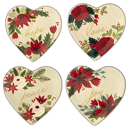 Demdaco - Trinket Plate Set - Botanical Hearts