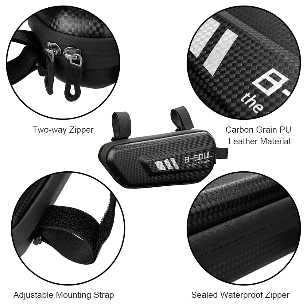 B-SOUL Bike Pannier,Tube Frame Mtb Bike Shell Tube Mtb Road Pouch Frame Mtb Road Shell Tube Frame Waterproof Bike Ajcoflt