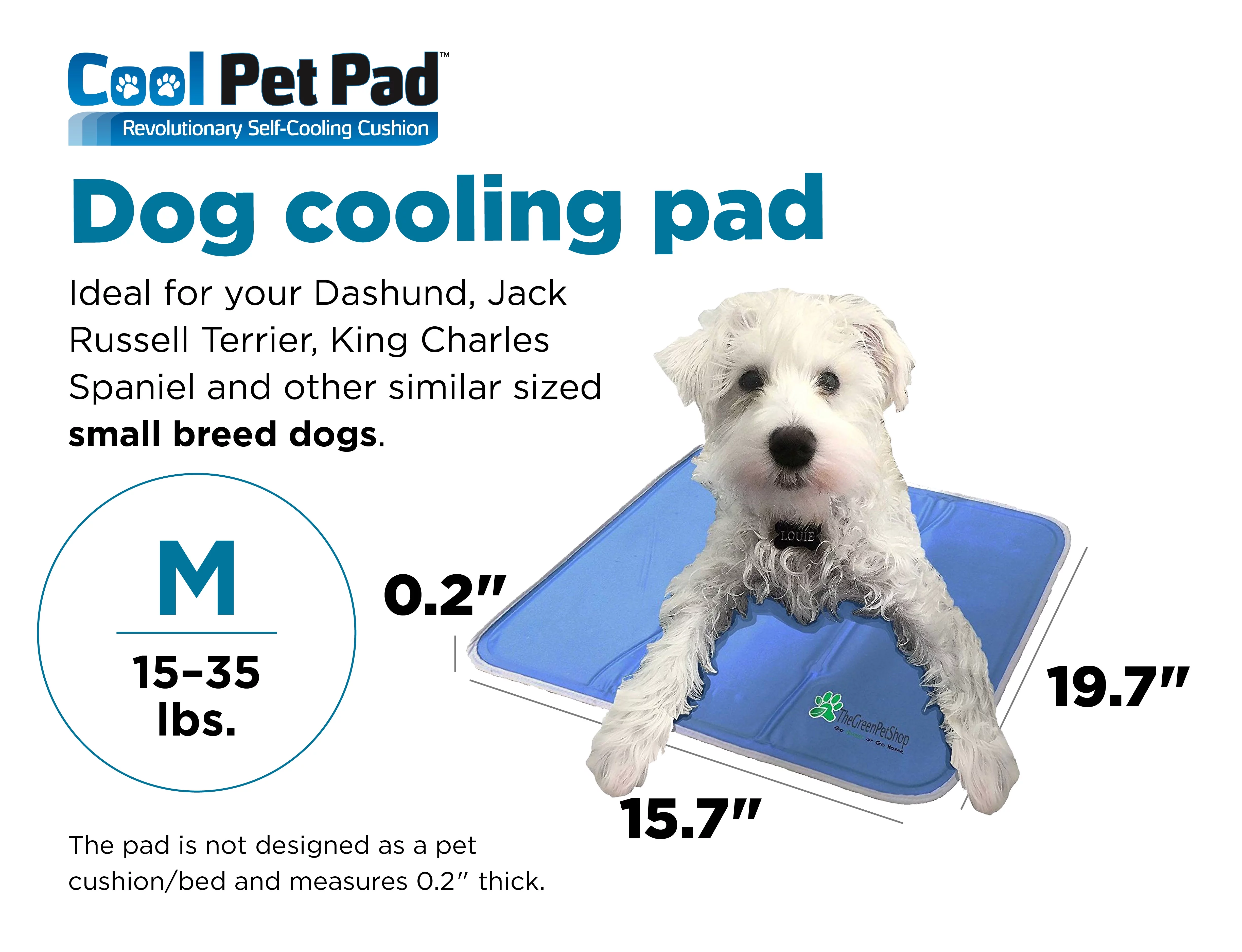 The Green Pet Shop Dog Cool Pet Pad Medium