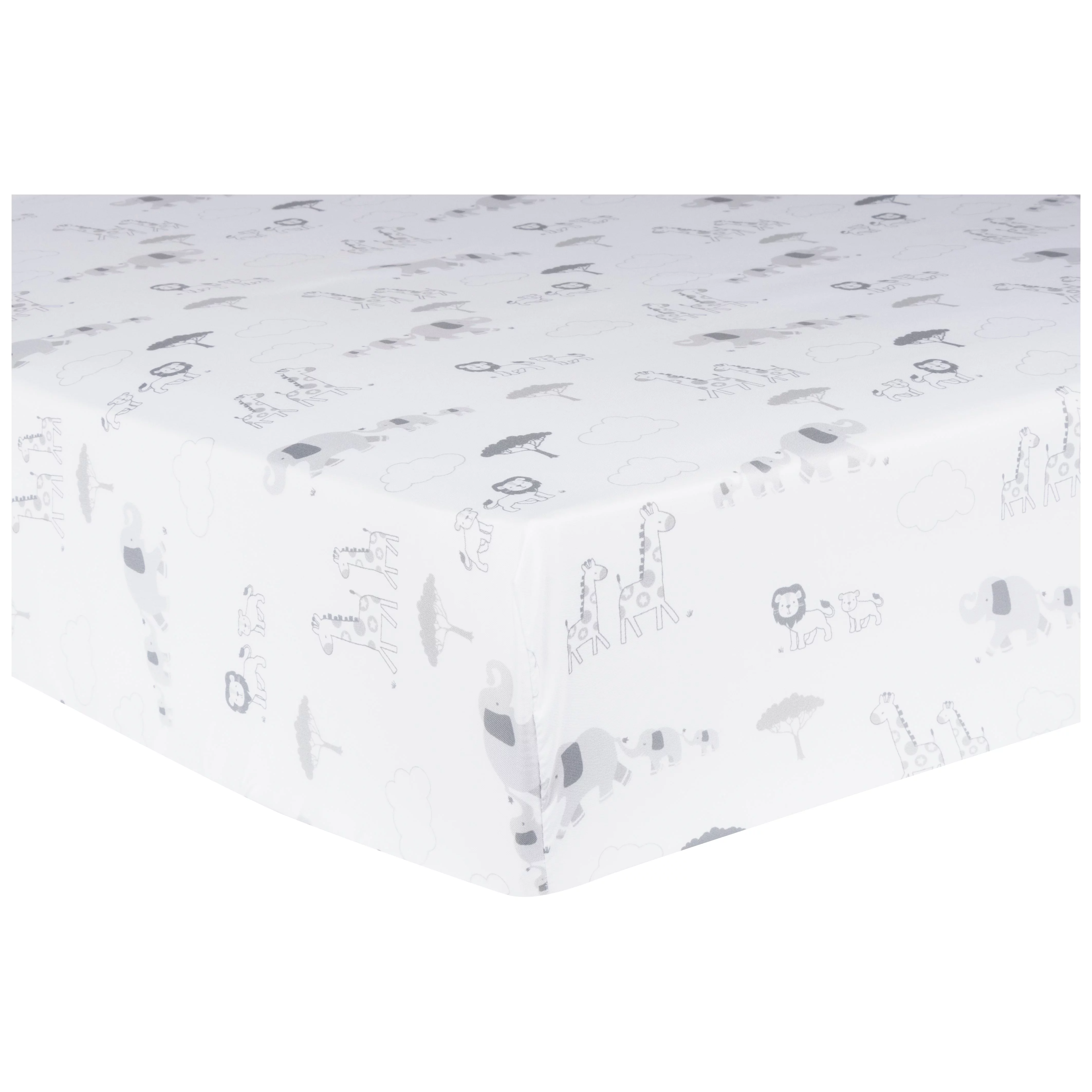 Sammy & Lou Unisex Follow the Leader 4 Piece Crib Bedding Set, Infant, Elephant Character, 200 Thread Count