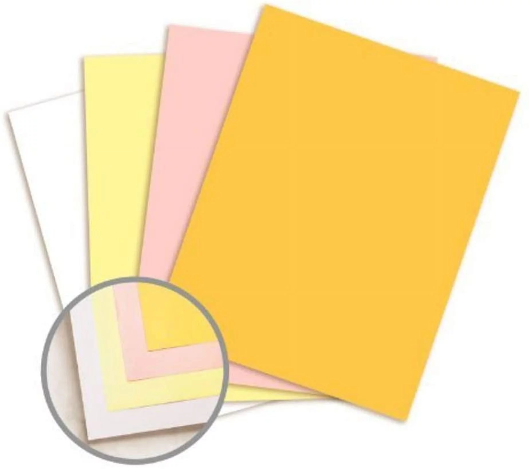 Pre Collated, Carbonless Paper, 4 Part Reverse, 125 Sets Per Ream (White, Canary, Pink, Gold) 8.5 x 11 Inch, Item No. 5915 (5)