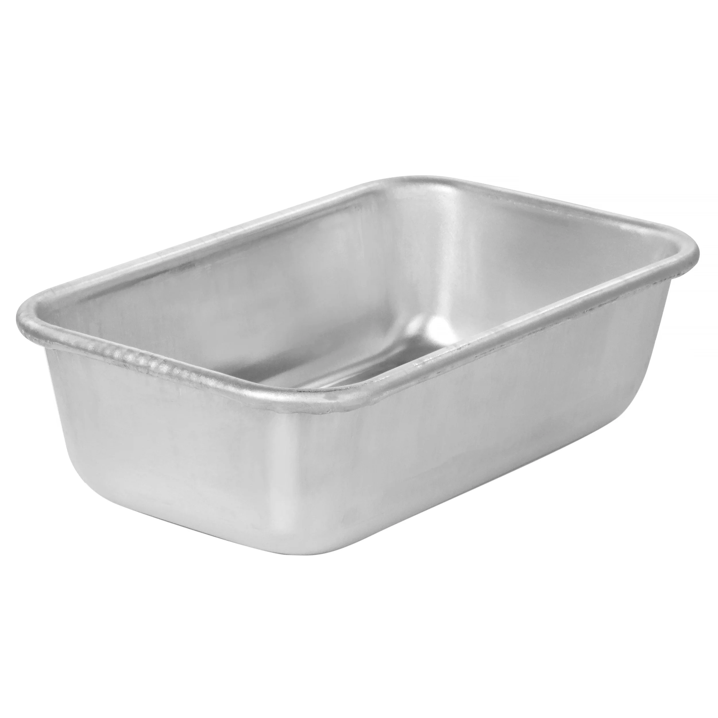 Baker's Glee 9 Inch x 5.3 Inch Aluminum Rectangle Loaf Pan in Silver