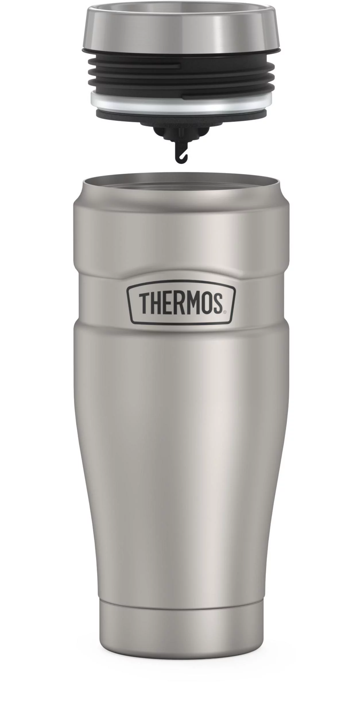 Thermos Stainless King Vacuum Insulated Stainless Steel Tumbler, 16oz, Matte Stainless Steel