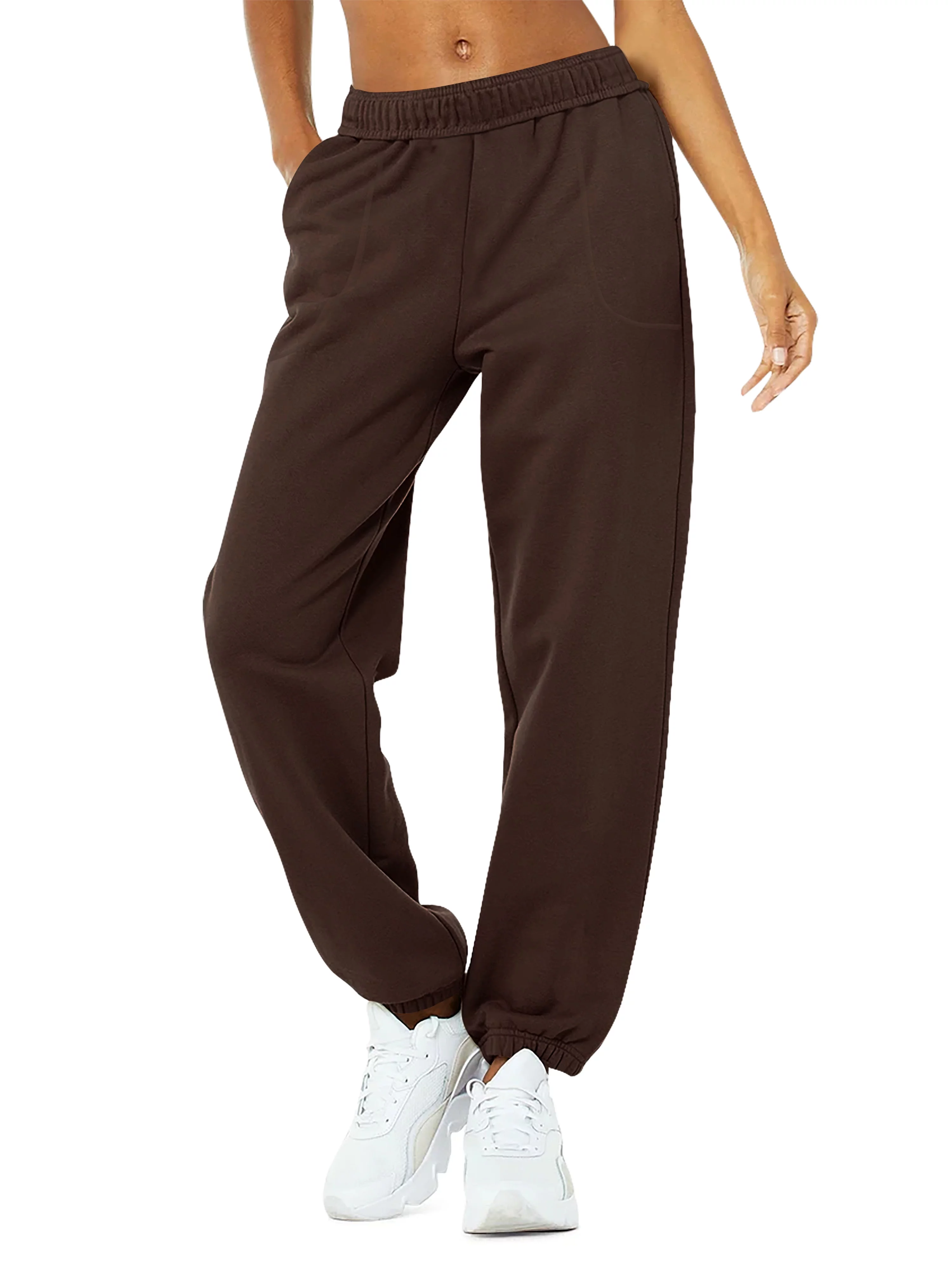 Hat and Beyond Womens Premium Lightweight Oversized Athletic Jogger Sweatpants