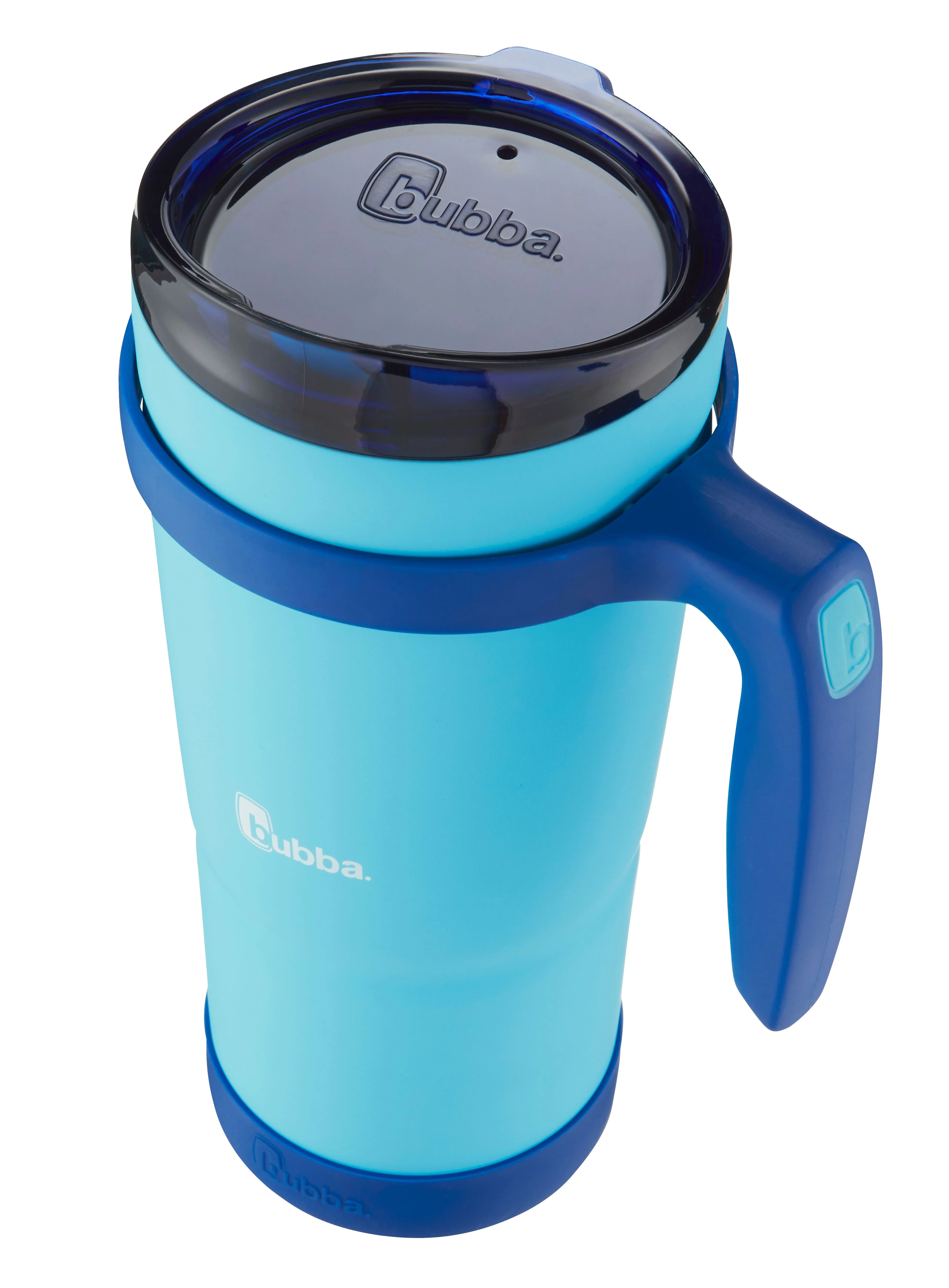 bubba Stainless Steel Envy S Tumbler with Handle, Rubberized Bumper in Blue, 32 oz