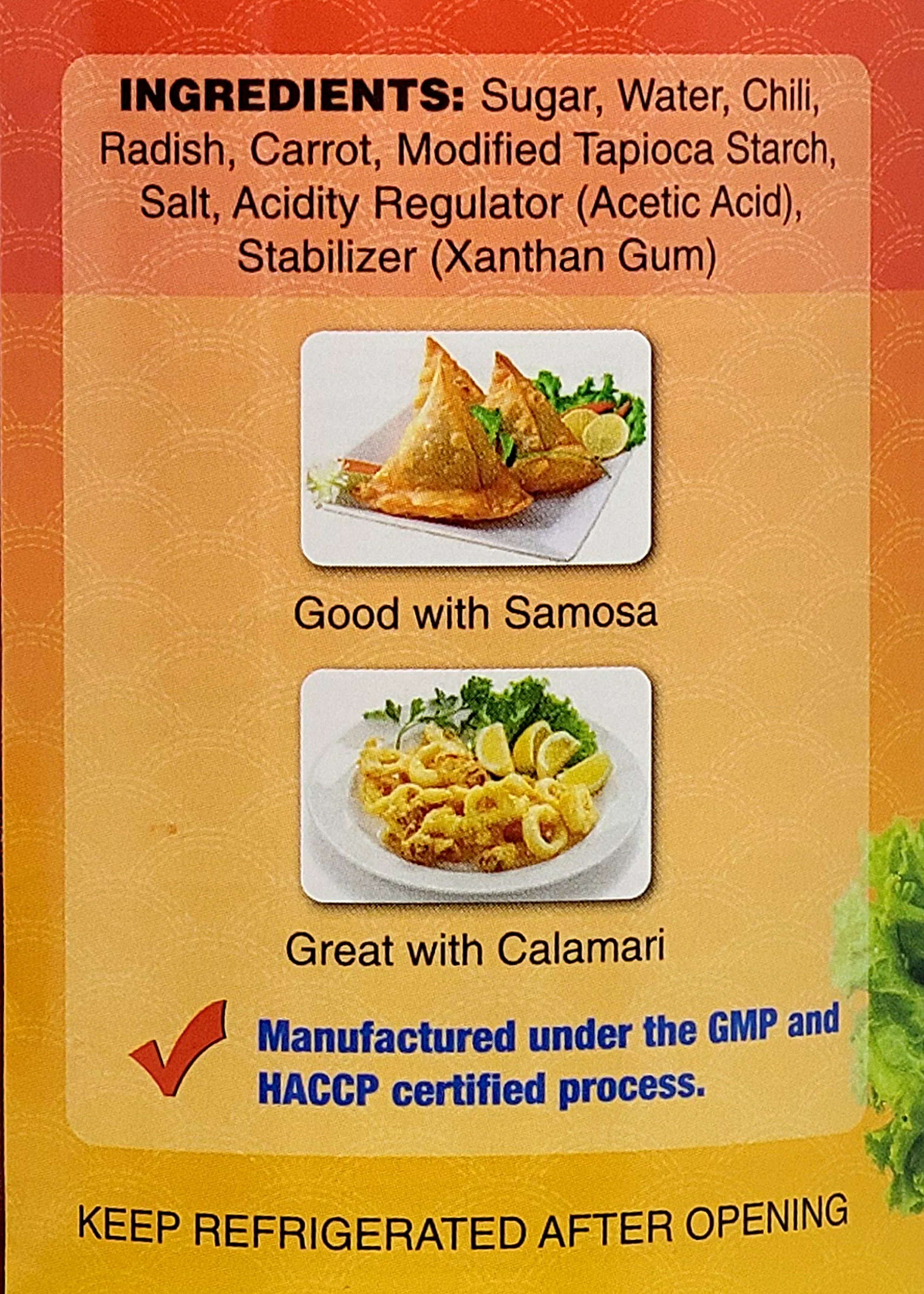 Spring Roll Sweet Chili Sauce by Three Ladies 30 Fl. Oz. / 850 ml. with Bonus Stylish Stainless Steel Sauce Spoon (2-Pce Set)